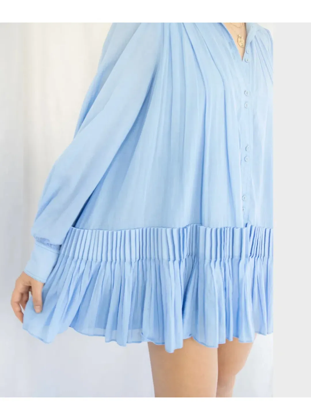 Aje Pavillion Mini Dress in Blue Size AU 8 for rent on The Volte - main image