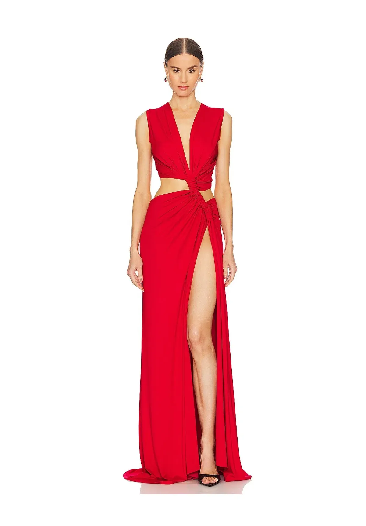Sid Neigum Triple Loop Dress in Red Size 6 - Image 1