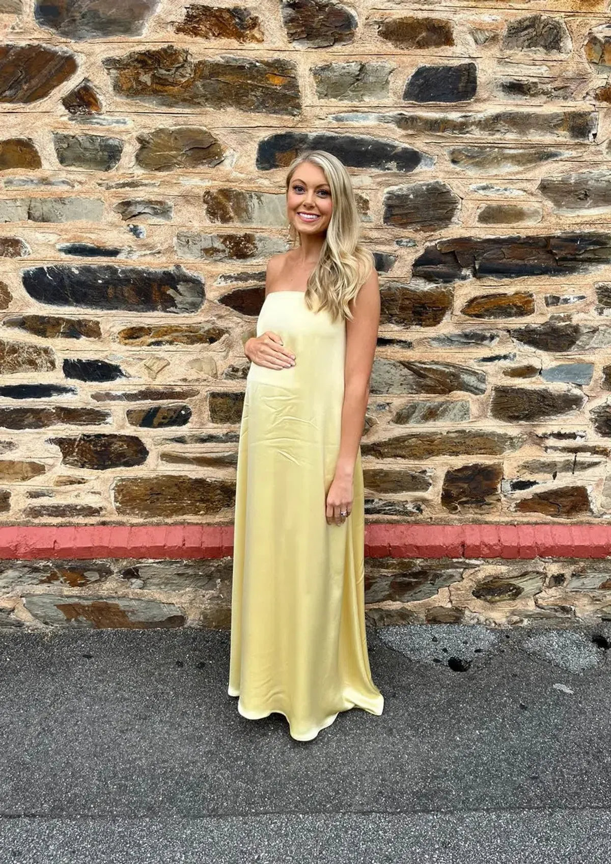 Anna Quan Delfina Maxi Dress Champagne Lemon Size 8 - Image 2