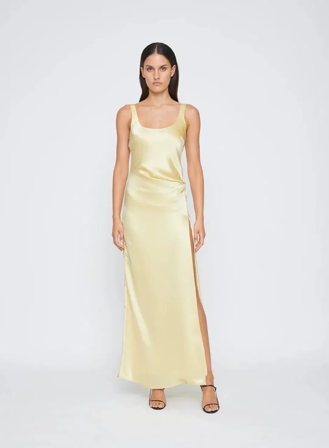 Anna Quan Etta Dress Champagne Lemon Size 8 for rent on The Volte - main image