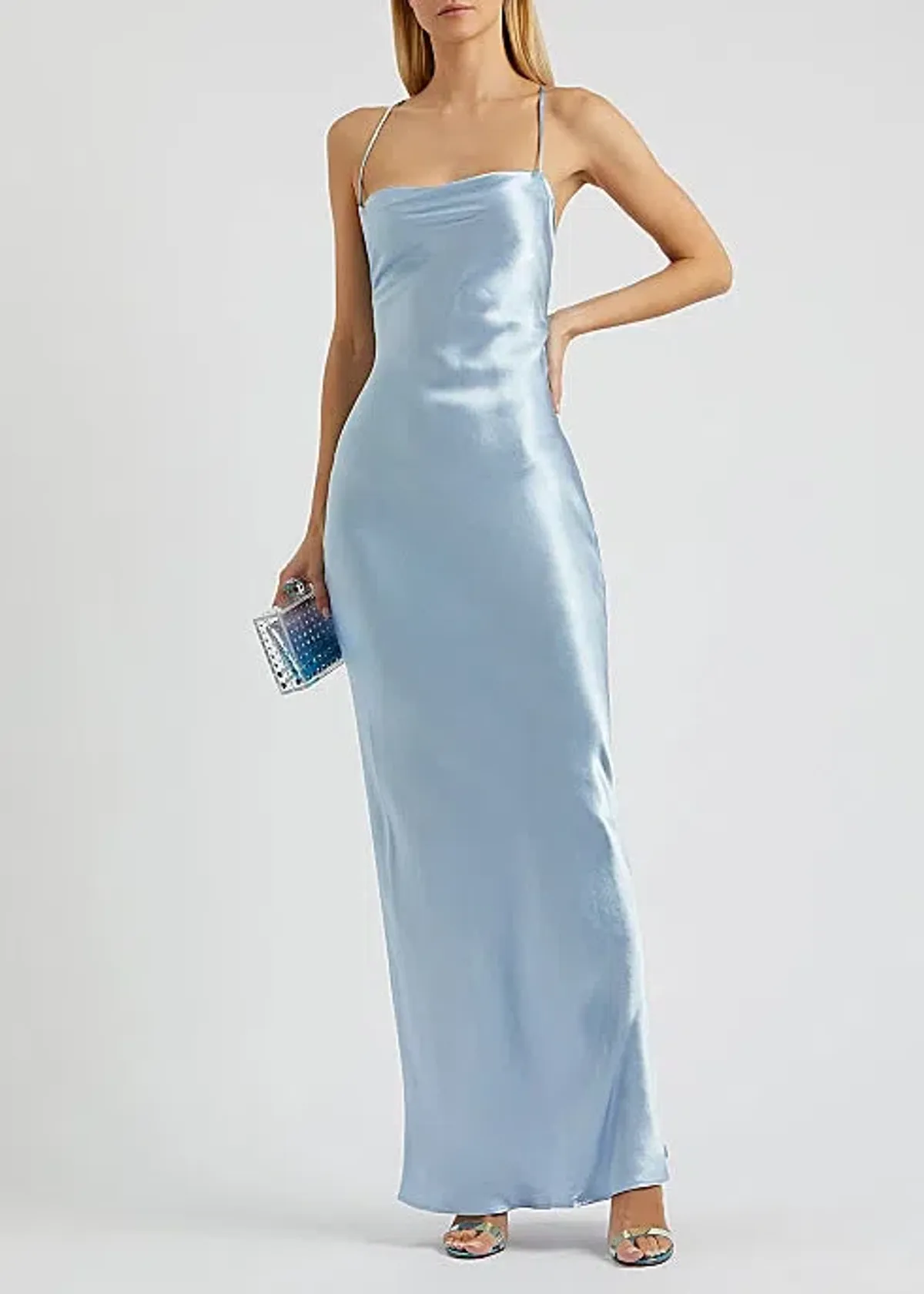 Bec & Bridge Lorelai Tie Maxi Dress in Sky Blue Size AU 6 - Image 1