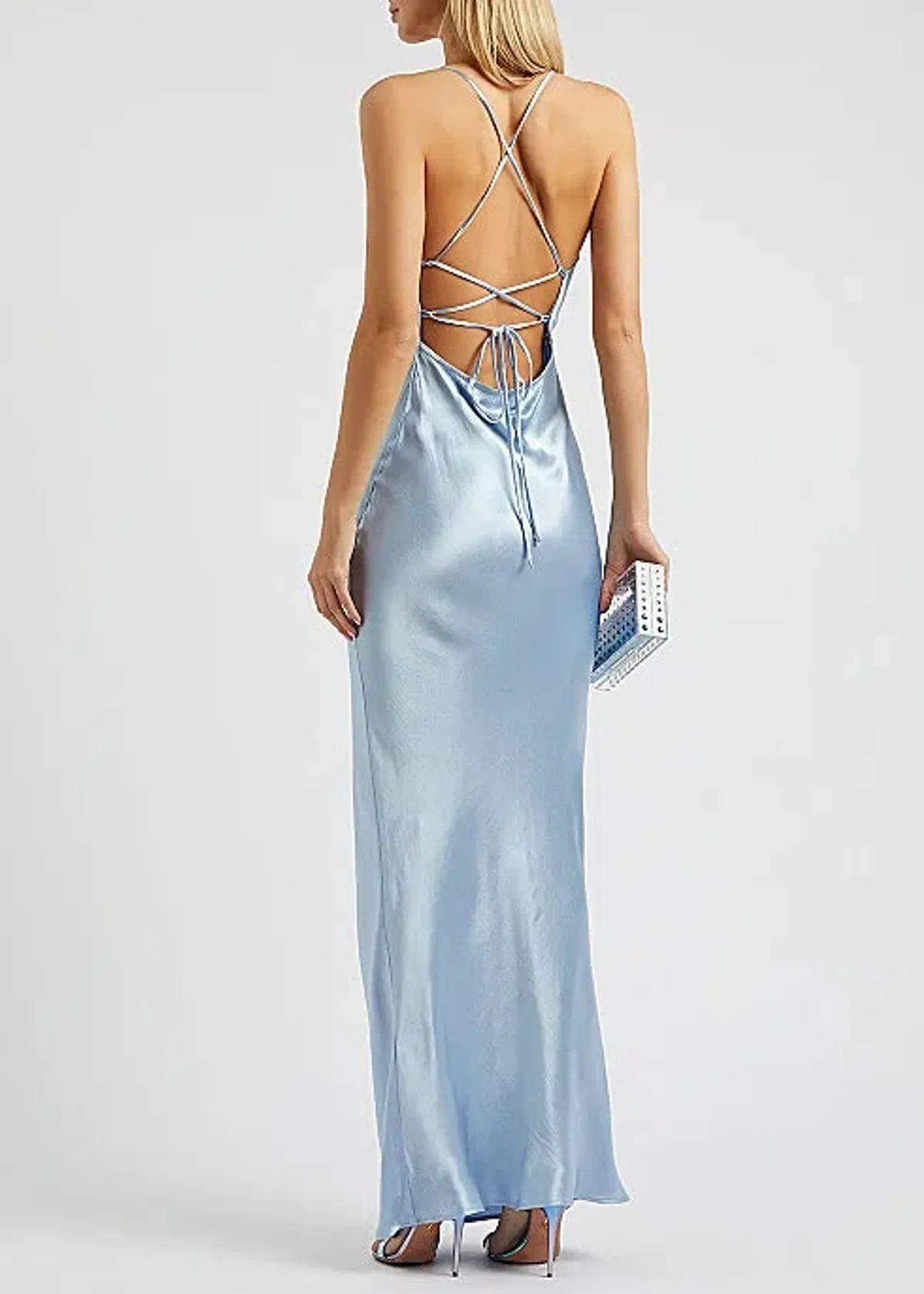 Bec & Bridge Lorelai Tie Maxi Dress in Sky Blue Size AU 6 - Image 2