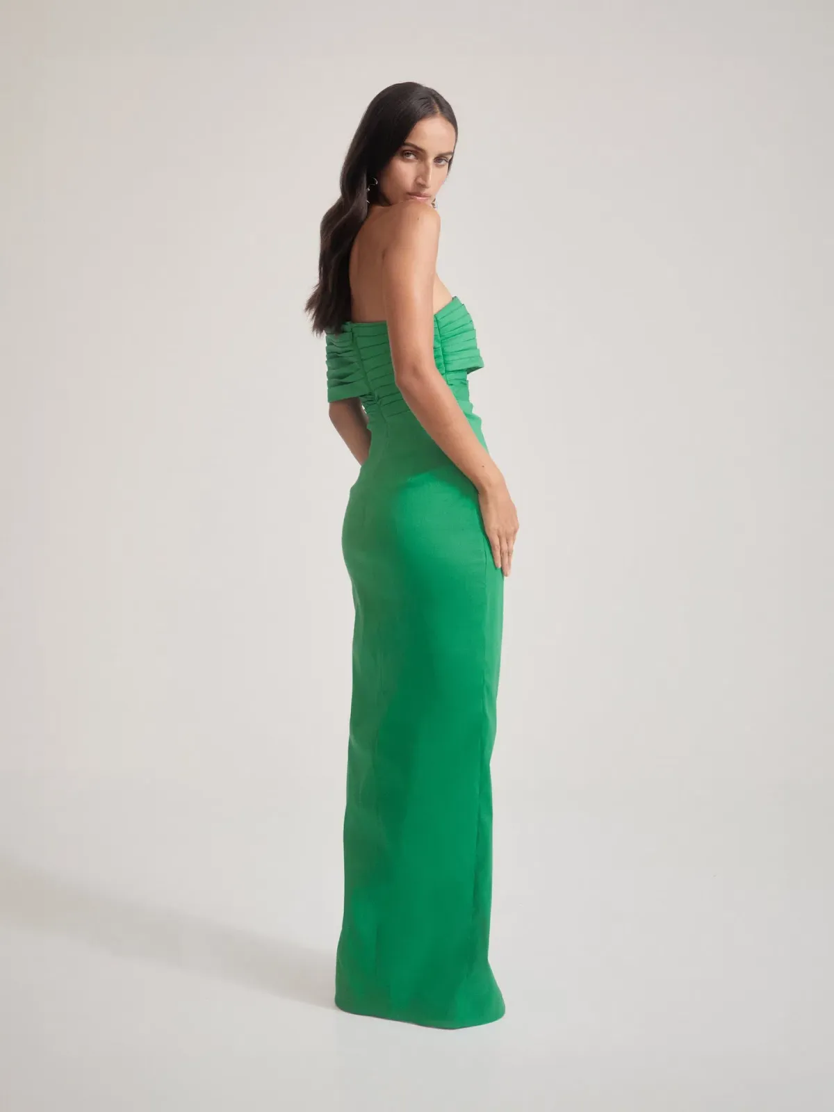 Sheike Giselle Gown in Jade Green Size 10 - Image 3