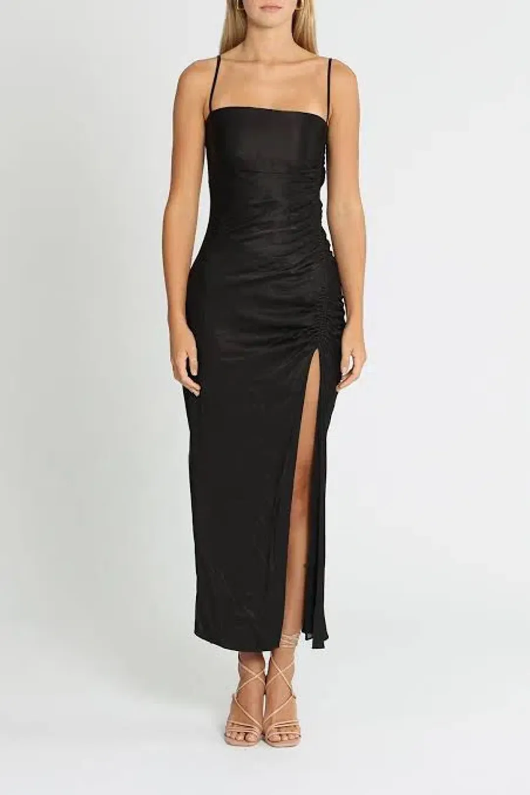 Shona Joy Thalia Midi Dress Black Size 8 for rent on The Volte - main image