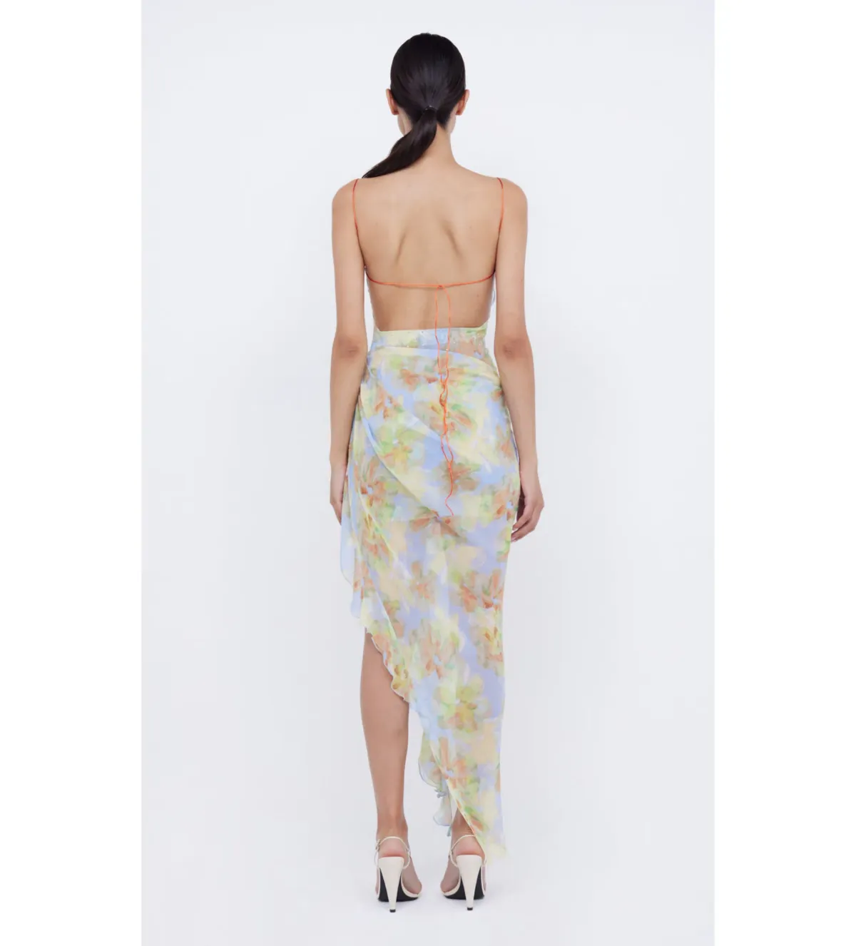 Bec & Bridge Zephy Asym Dress Blue Blossom Size 10 - Image 2