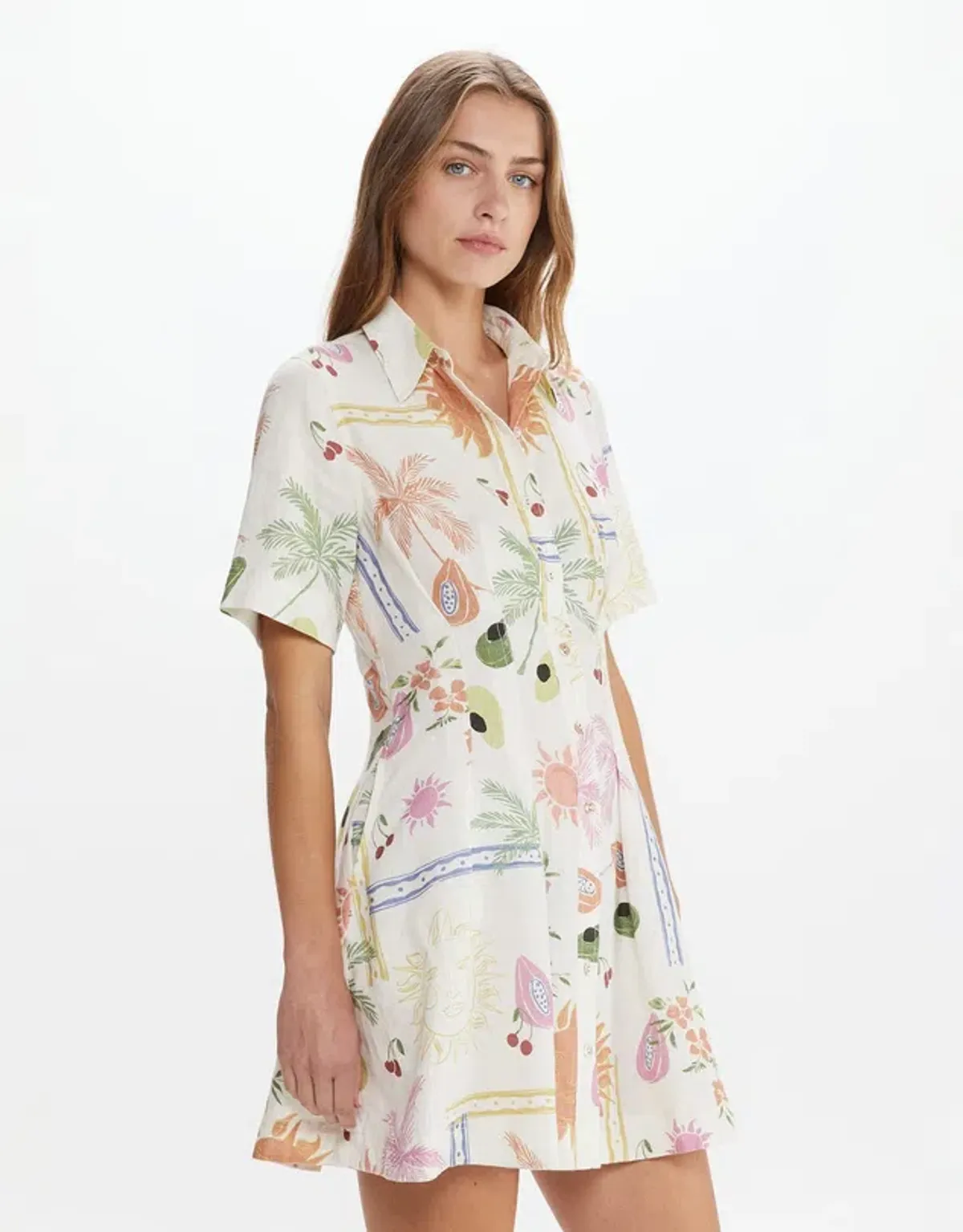 JAG Winona Flaneuse Corset Dress Print Size 14 - Image 4