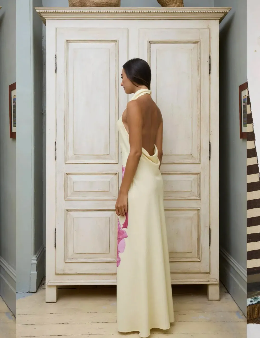 With Harper Lu Cowl Slip Dress Iris Floral Size XS/Au 6 for rent on The Volte - main image