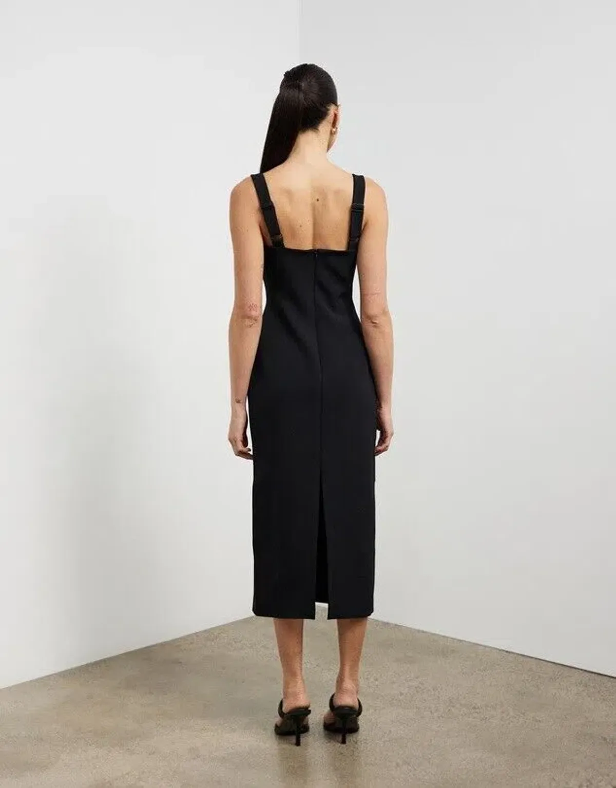 Camilla And Marc Ilona Midi Dress Black Size 12 - Image 3