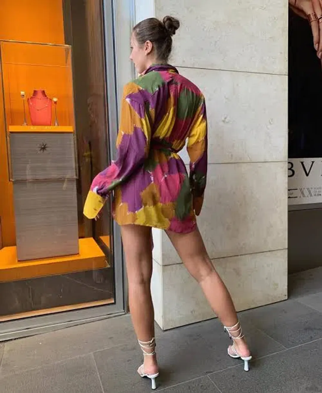 Bamba Titan Shirt Dress Multi Size M/L / AU 12 for rent on The Volte - main image