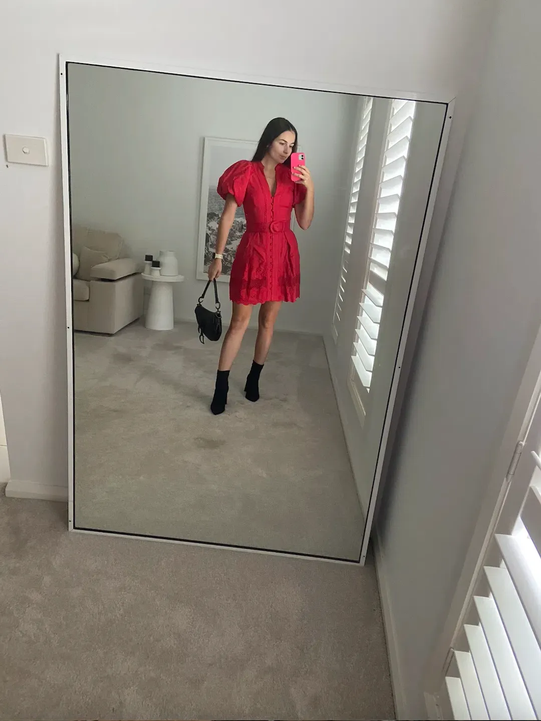 Rebecca Vallance Giovanni Mini Red Size 8 for rent on The Volte - main image