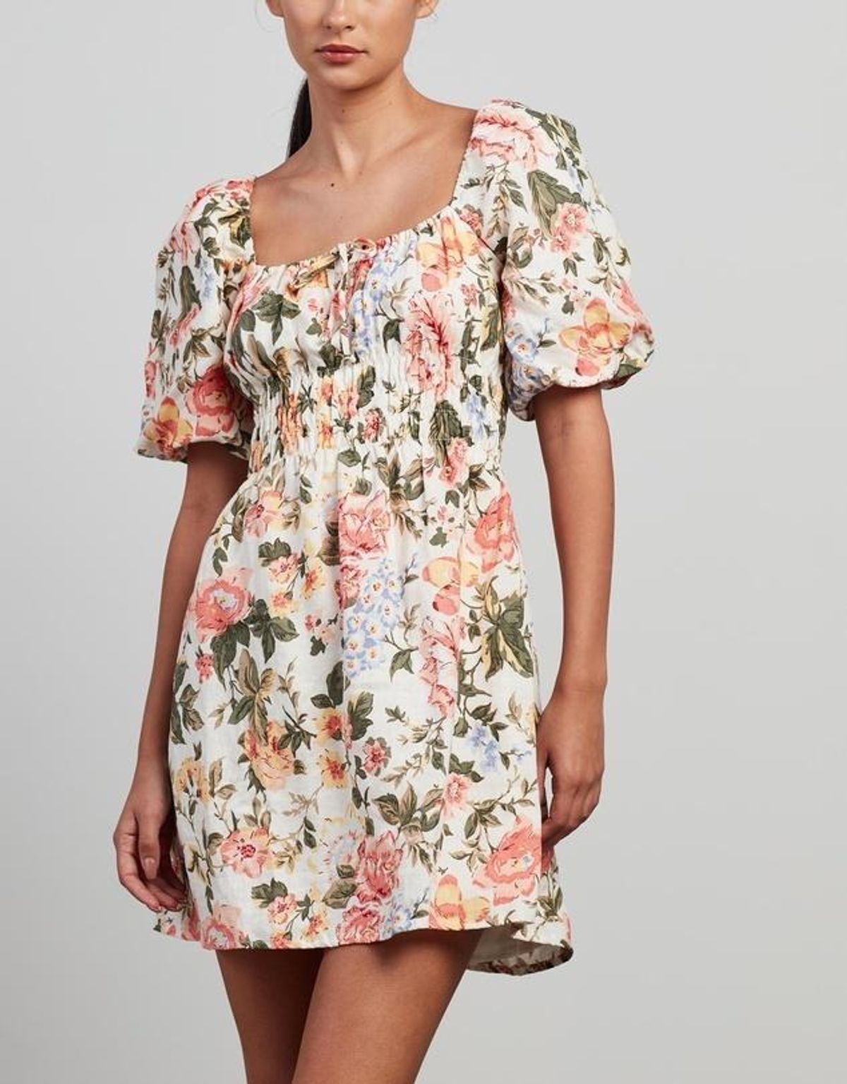 Faithfull the Brand Nikoleta Mini Dress Floral Size 10 - Image 2