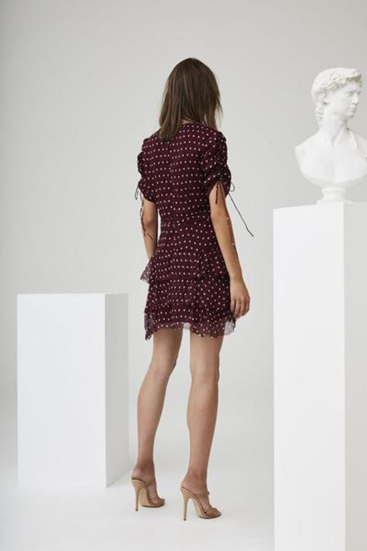 Sir the Label Marceau Dress Burgundy Size AU 8 - Image 3