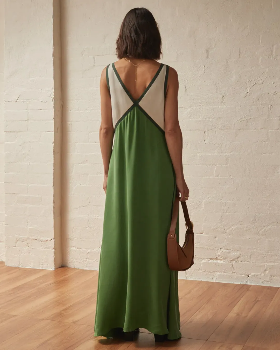 Sanica The Namoi Maxi Dress Green Size S / AU 8 for rent on The Volte - main image