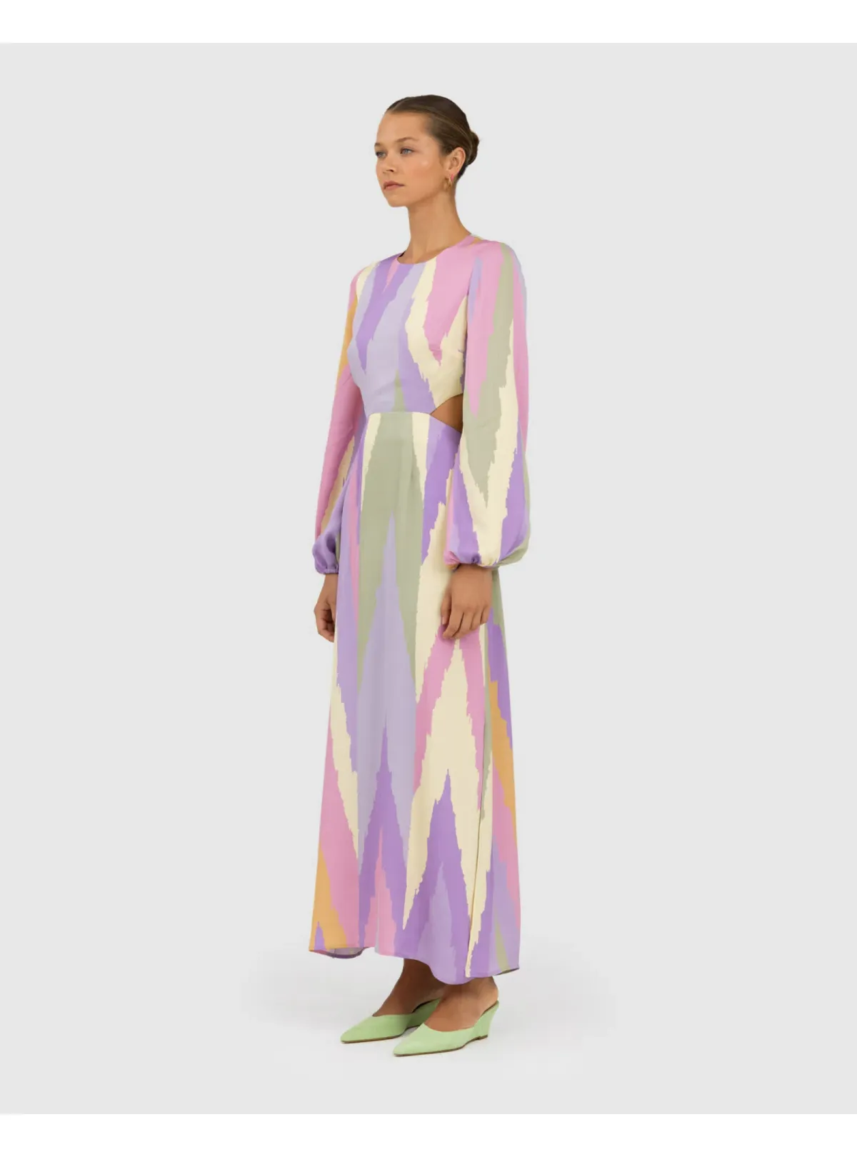 The Wolf Gang Marrakesh Cut Out Maxi Dress Multi Size AU 8 - Image 3