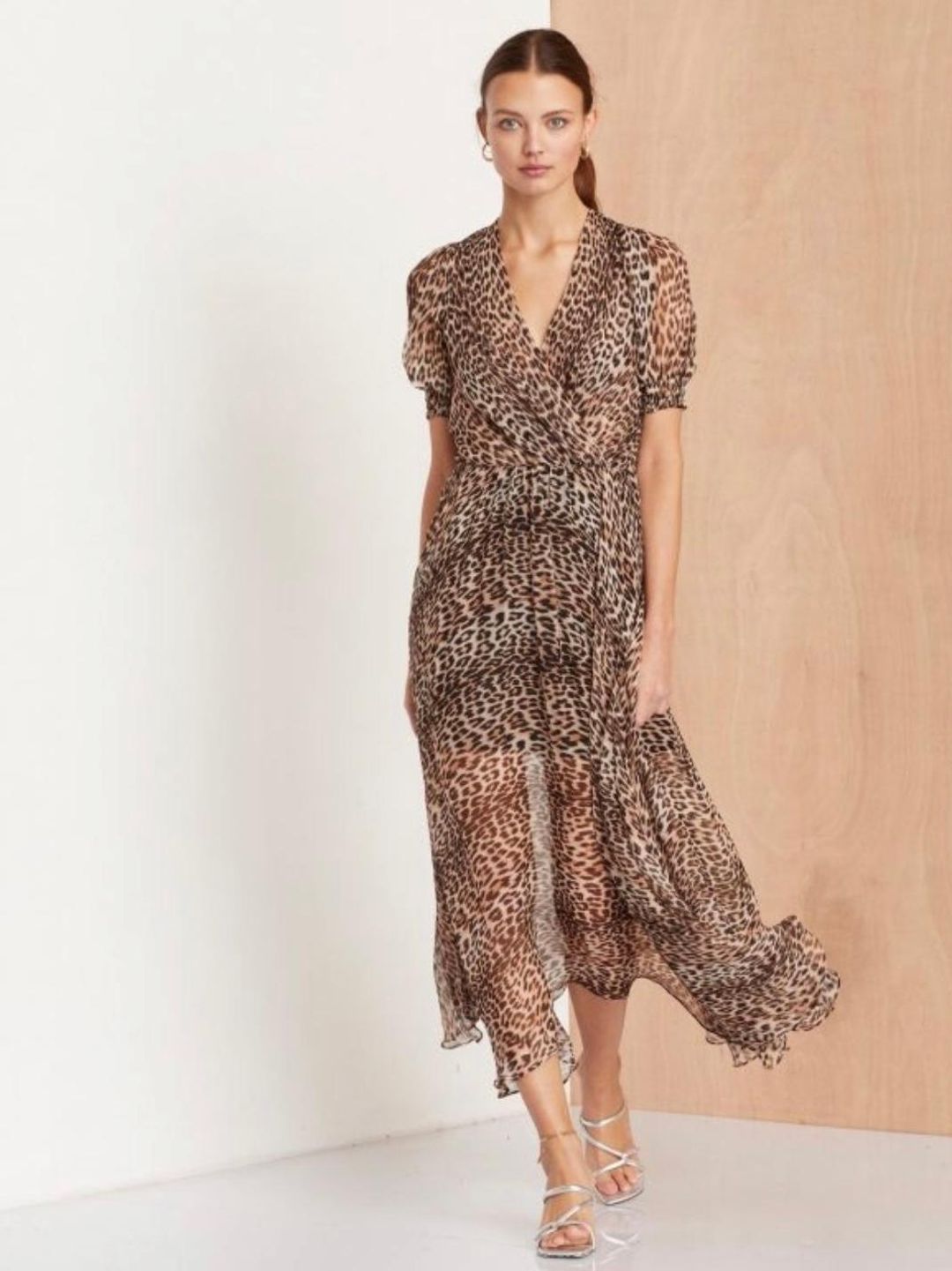Bec & Bridge Kitty Kat Maxi Dress Leopard Print Size 10 for rent on The Volte - main image