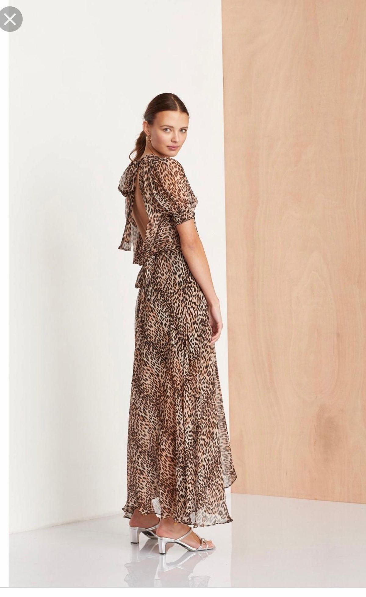 Bec & Bridge Kitty Kat Maxi Dress Leopard Print Size 10 - Image 2