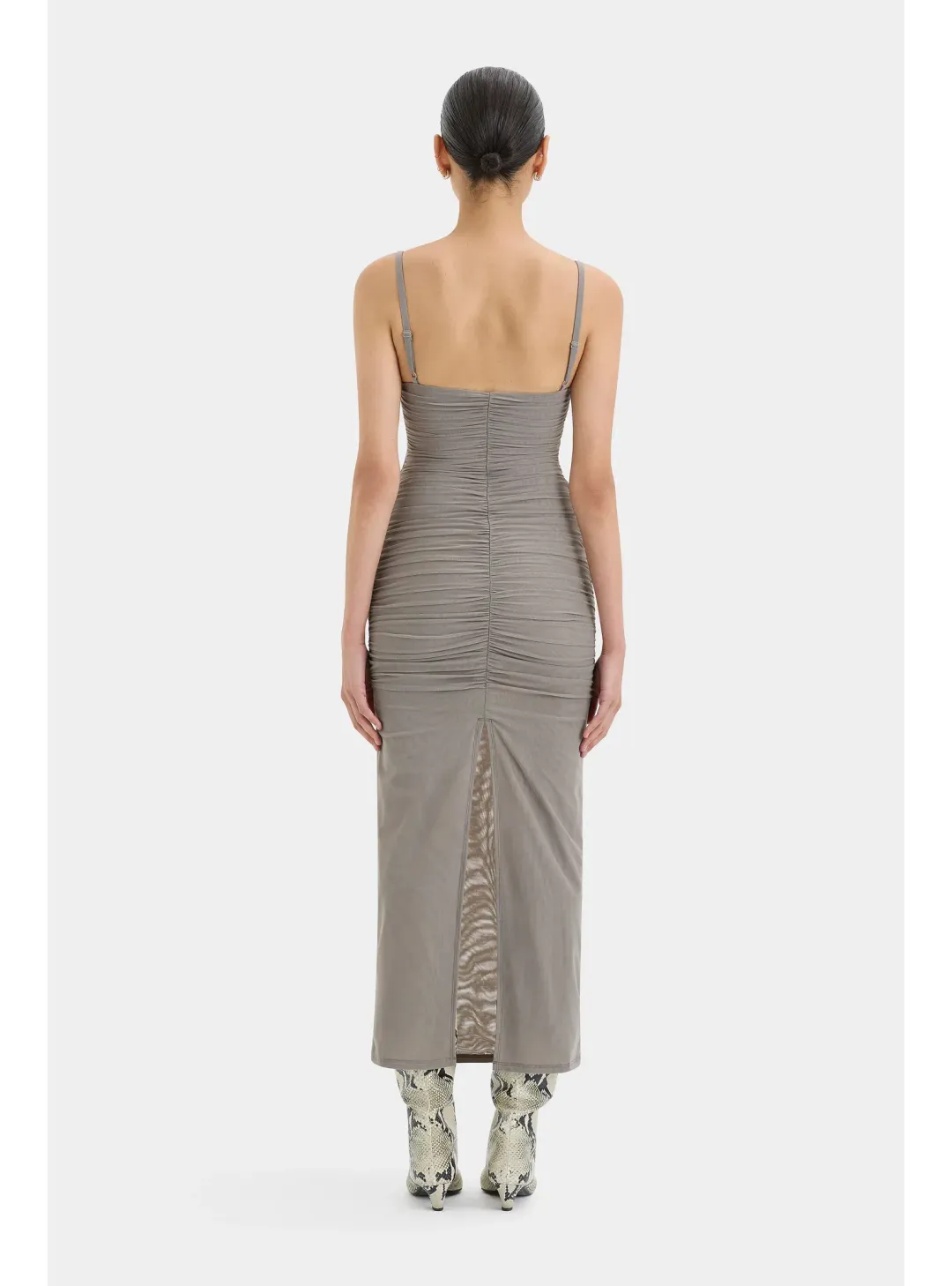 Sir the Label Jacques Gathered Midi Dress  Size 1 / AU 8 for rent on The Volte - main image
