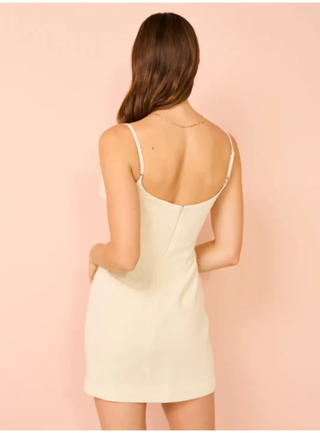 Rachel Gilbert Margot Mini Dress in Coconut Size 1 / AU 8 for rent on The Volte - main image