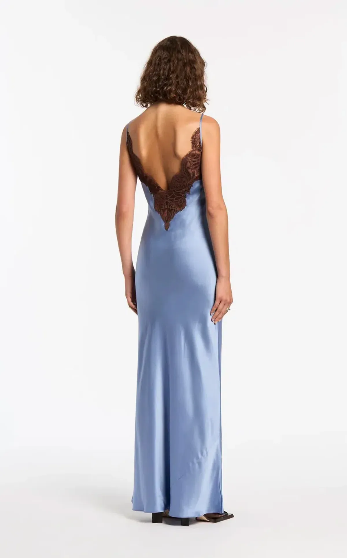 Sir The Label Danseurs Lace Slip Dress In Bleue Size 0 / AU 6 - Image 2