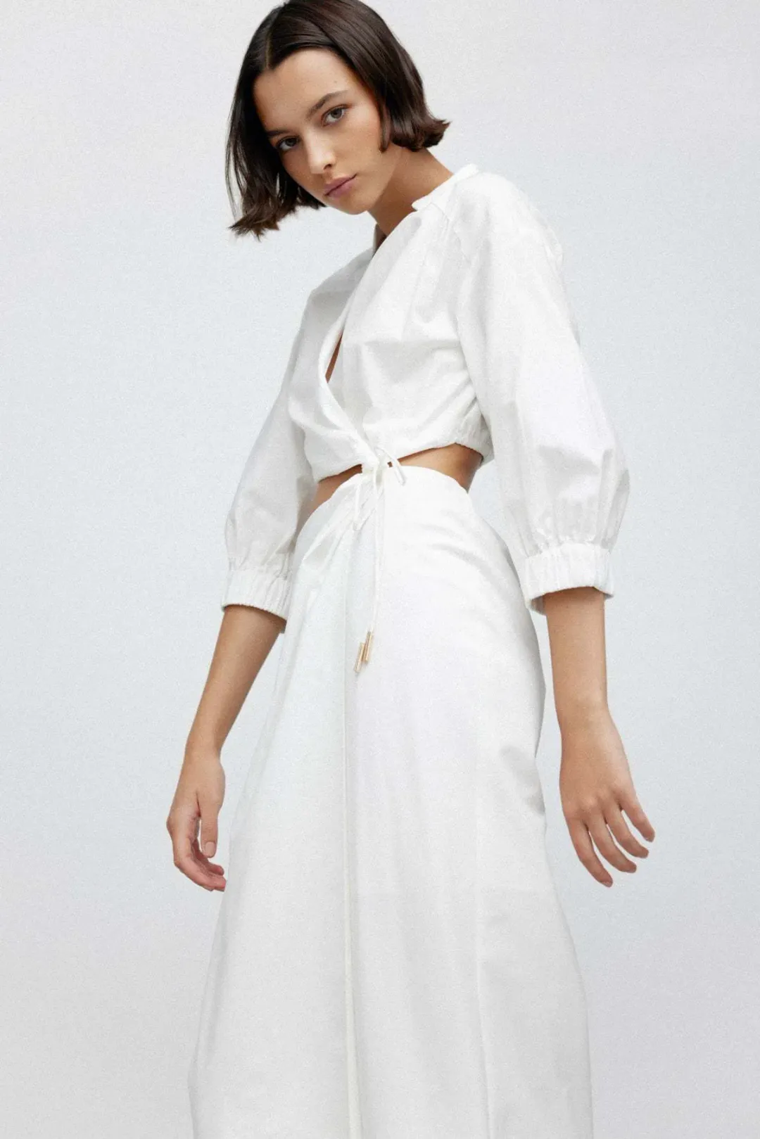 Significant Other Kara Midi Dress Ivory Size 6 for rent on The Volte - main image