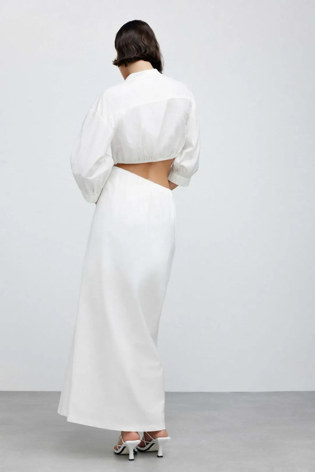 Significant Other Kara Midi Dress Ivory Size 6 for rent on The Volte - main image