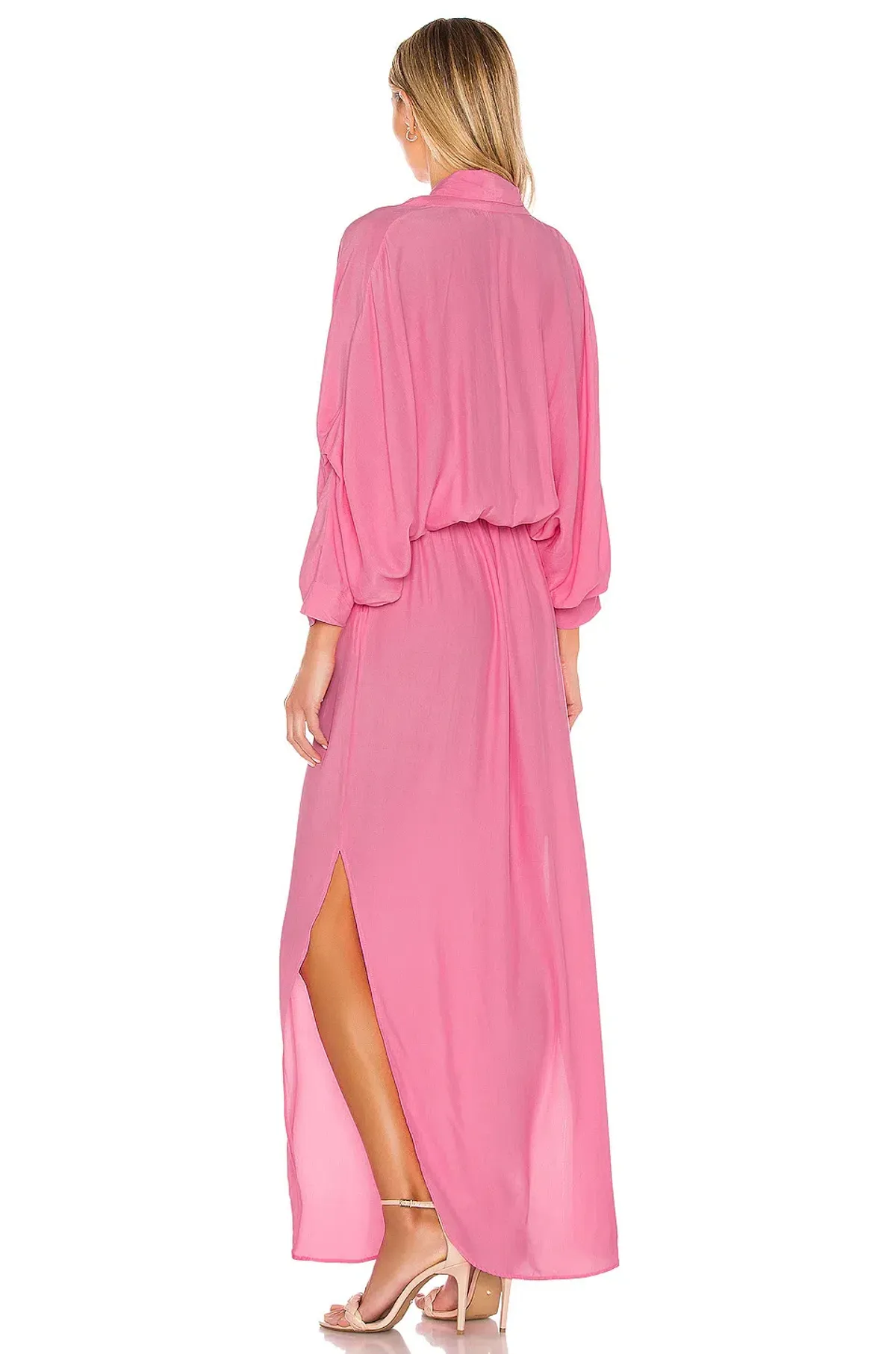 SWF Boutique Plunge Dress Floss Pink Size 6 - Image 3