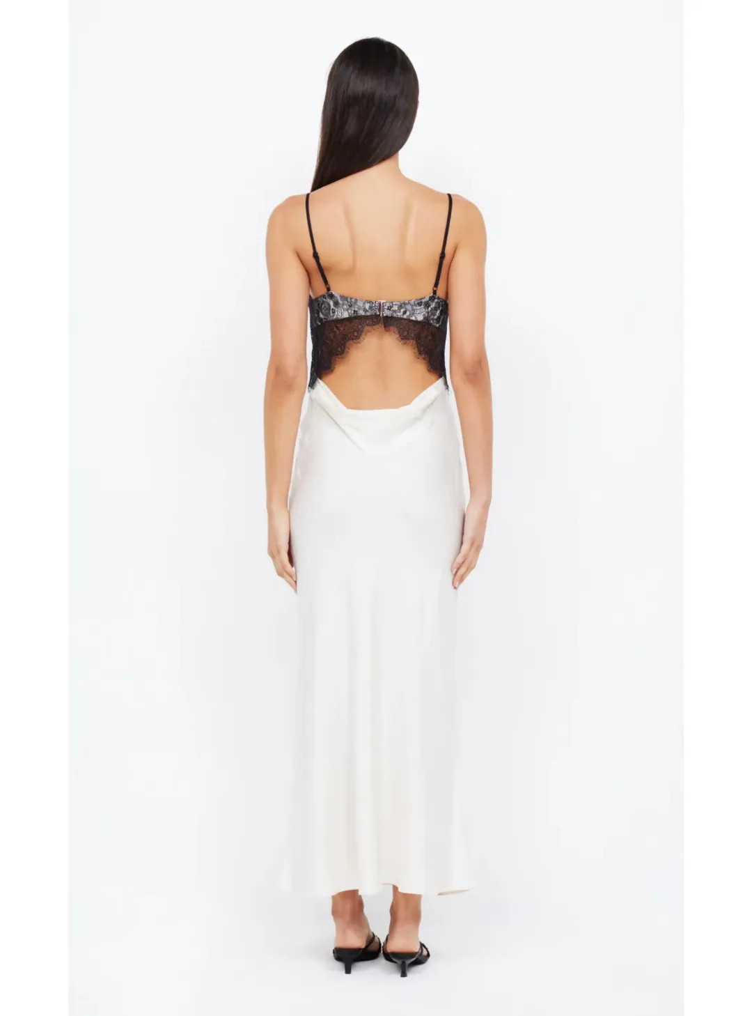 Bec & Bridge Emery Lace Maxi Dress Ivory/Black Size AU 6 for rent on The Volte - main image
