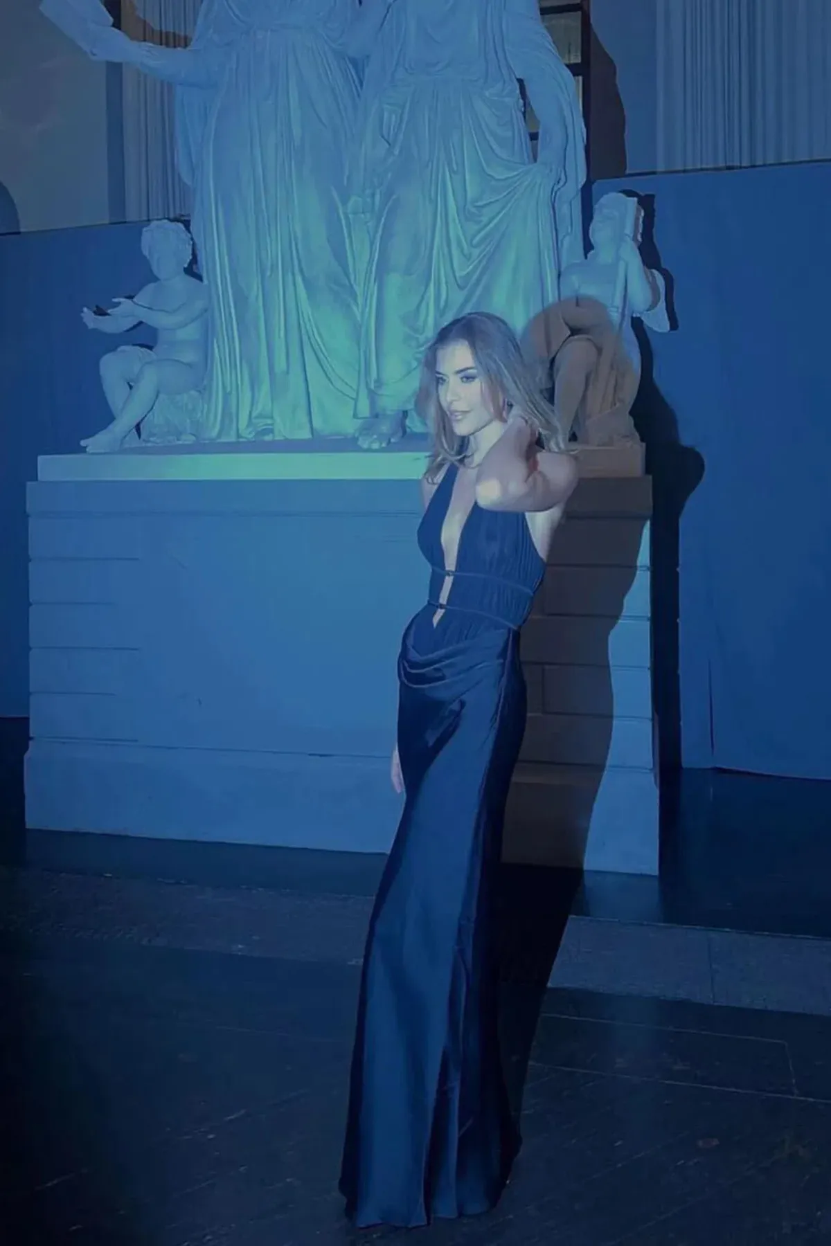 Misha Celine Maxi Dress Black Size 6 - Image 3