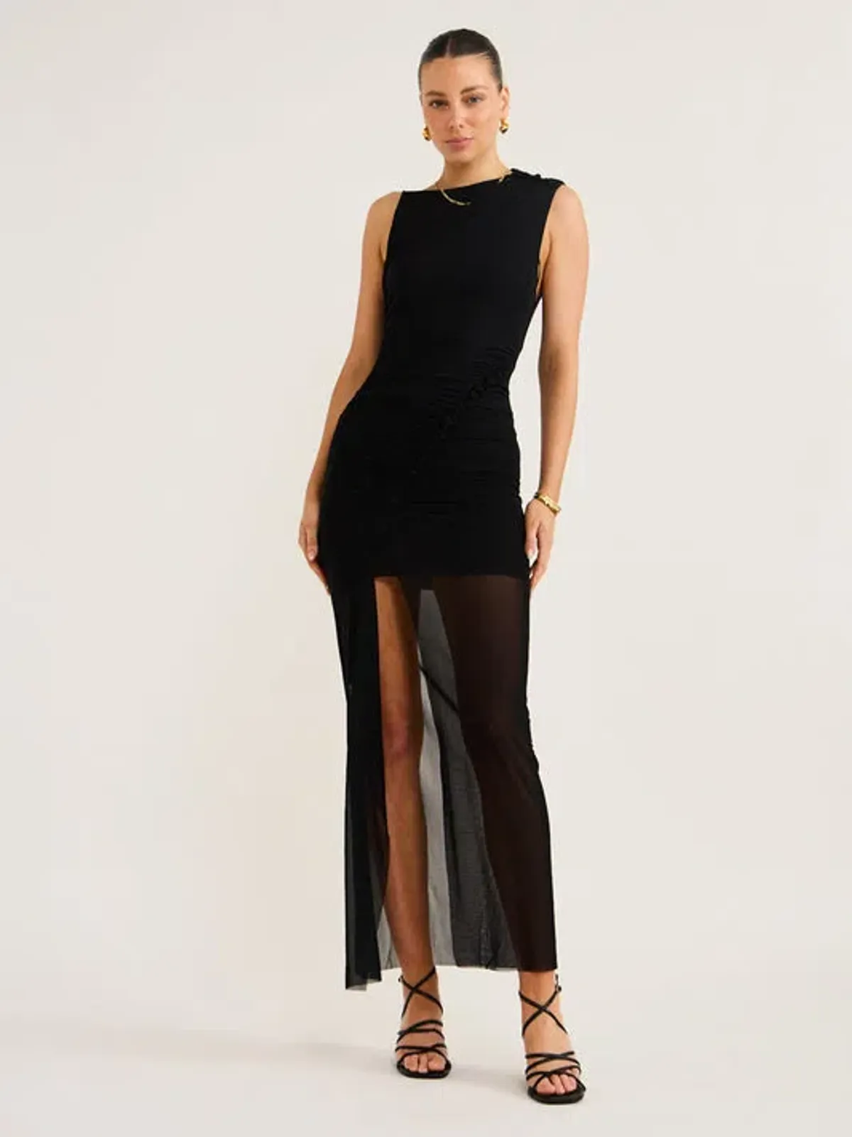 Bec and Bridge Julien Asym Maxi Dress Black Size 10 - Image 1