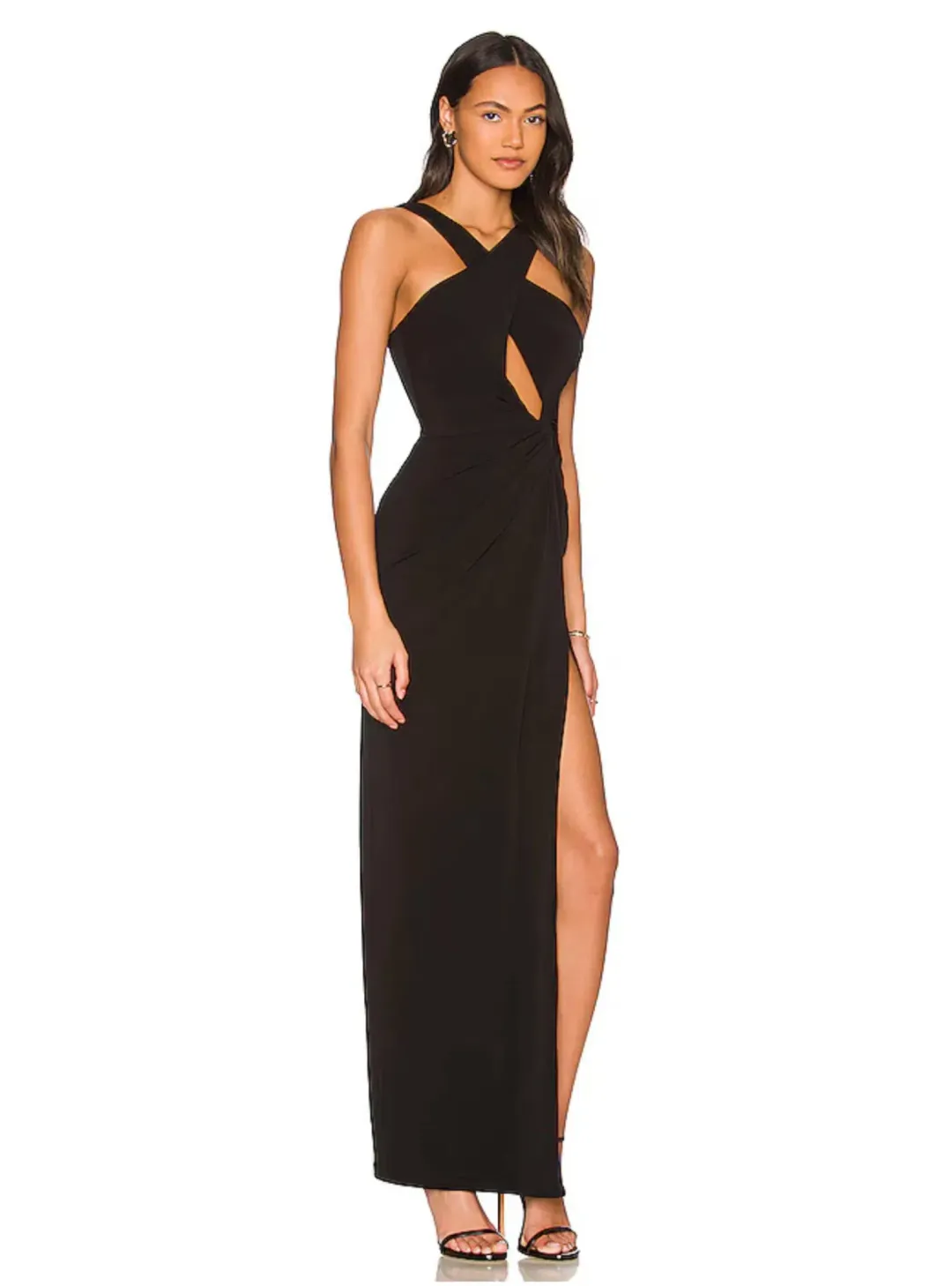 Love Nookie Belisse Maxi Dress Gown in Black Size XS / AU 6 for rent on The Volte - main image