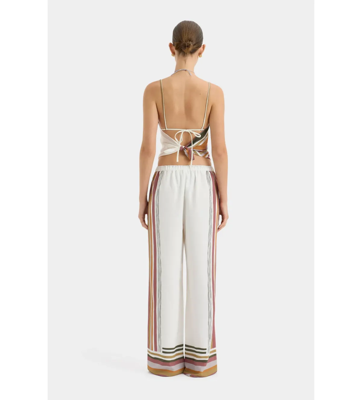 Sir the Label Caprera Scarf And Caprera Pant Set Milazzo Stripe Size 8 - Image 2