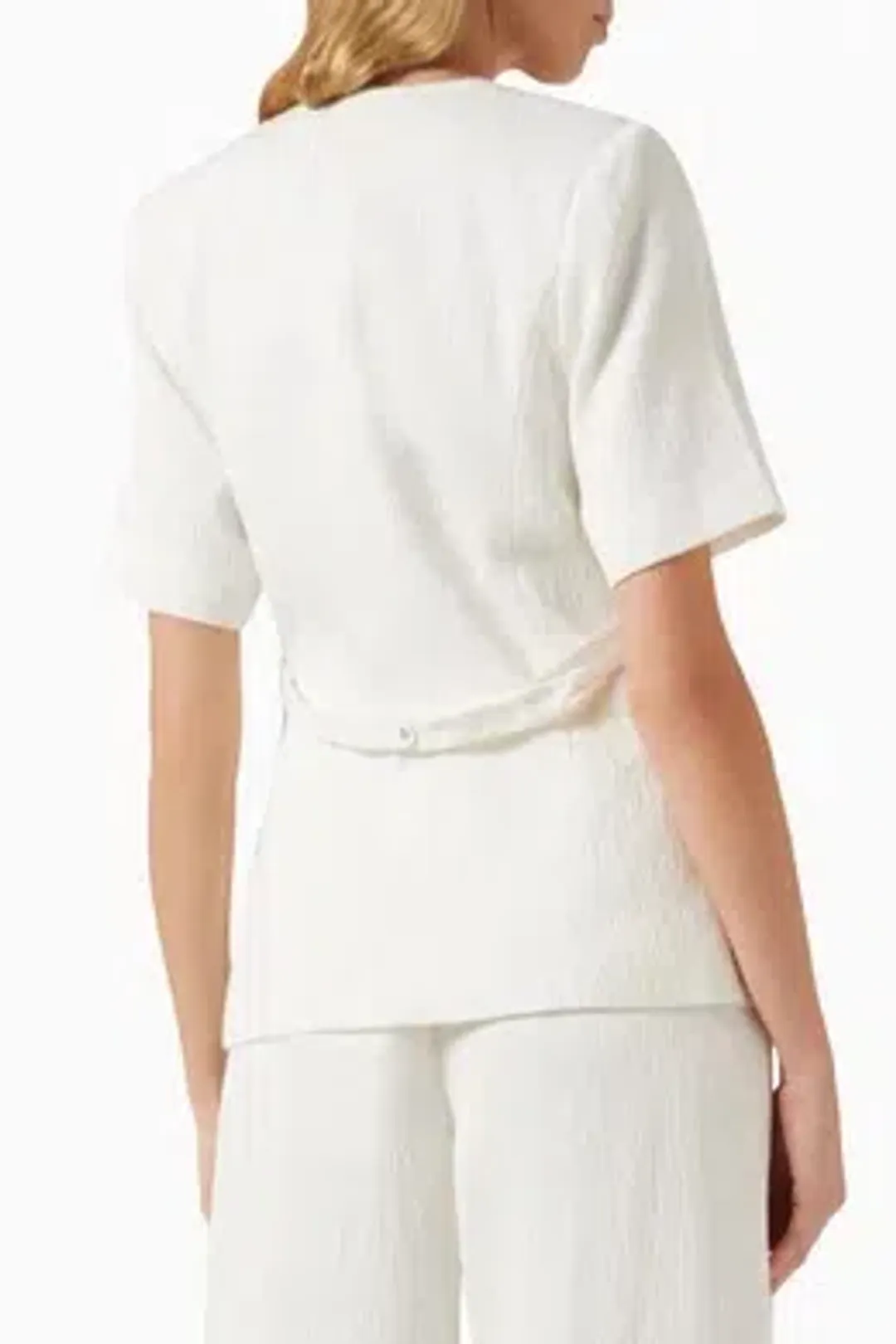 Anna Quan Kathleen Jacket And Matteo Pants Set In Carta 6 for rent on The Volte - main image