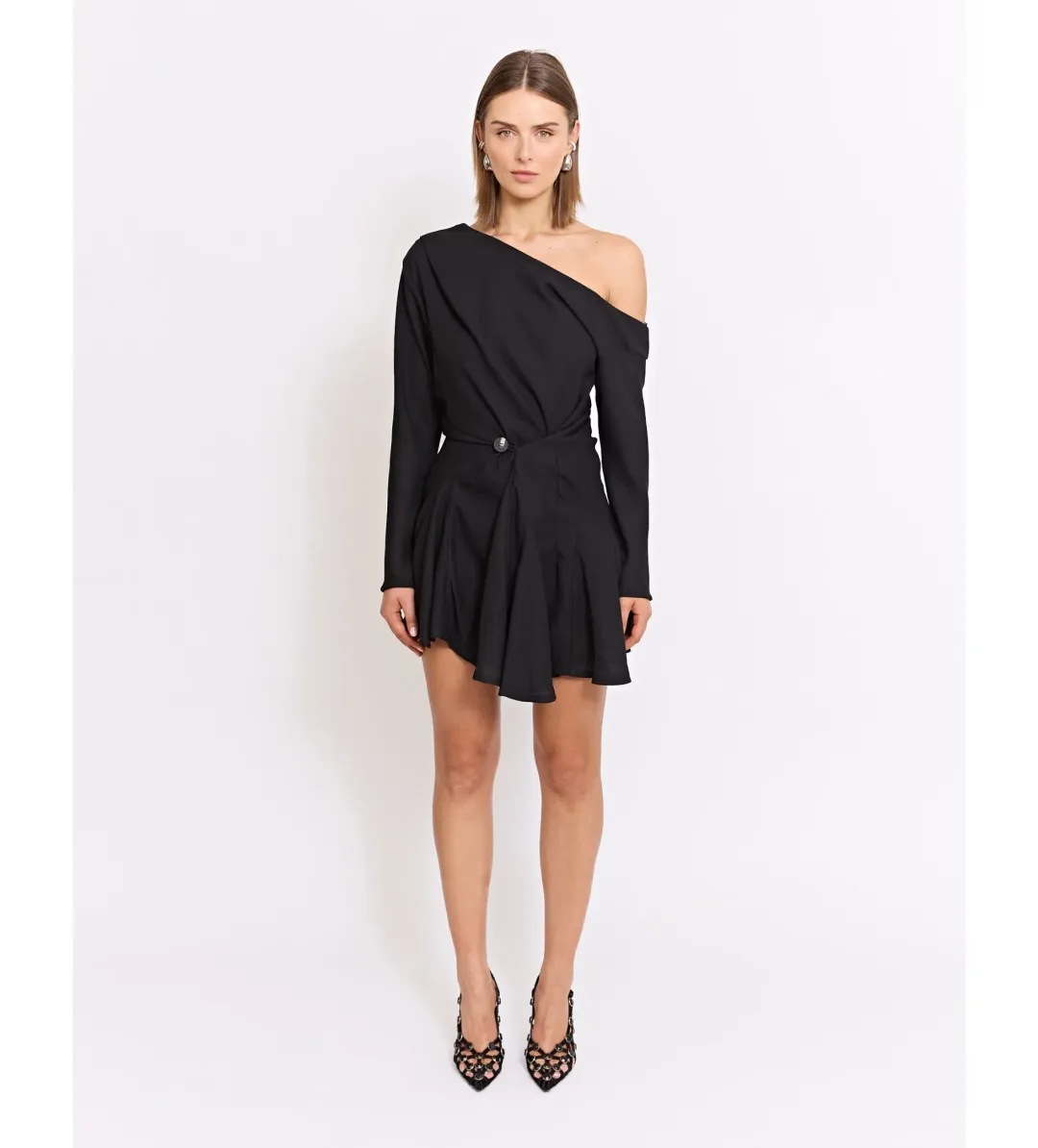 Pfeiffer Lucia Mini Dress In Black Size XS / Au 6 for rent on The Volte - main image
