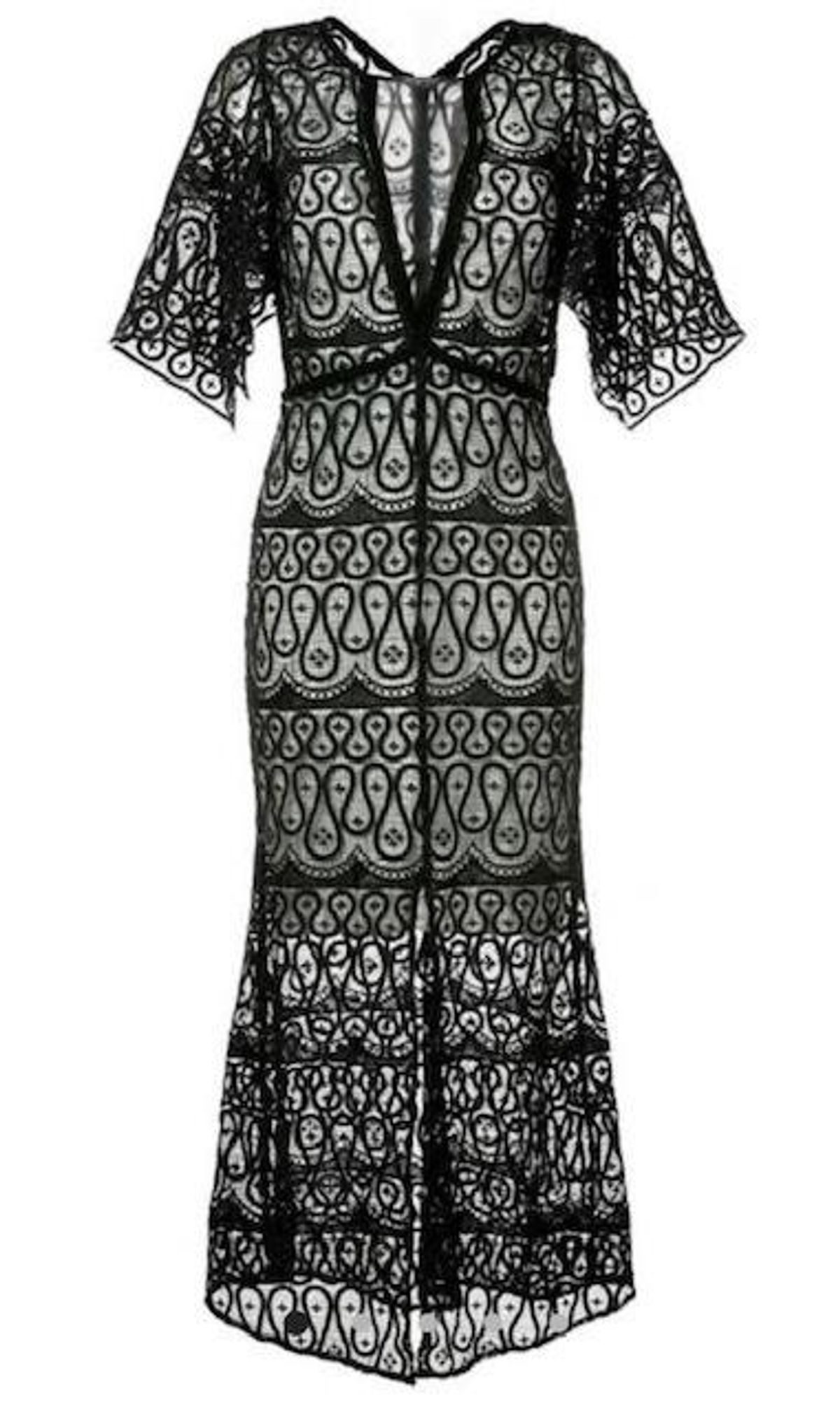 Manning Cartell Serpentine Lines V-Neck Dress - Image 3