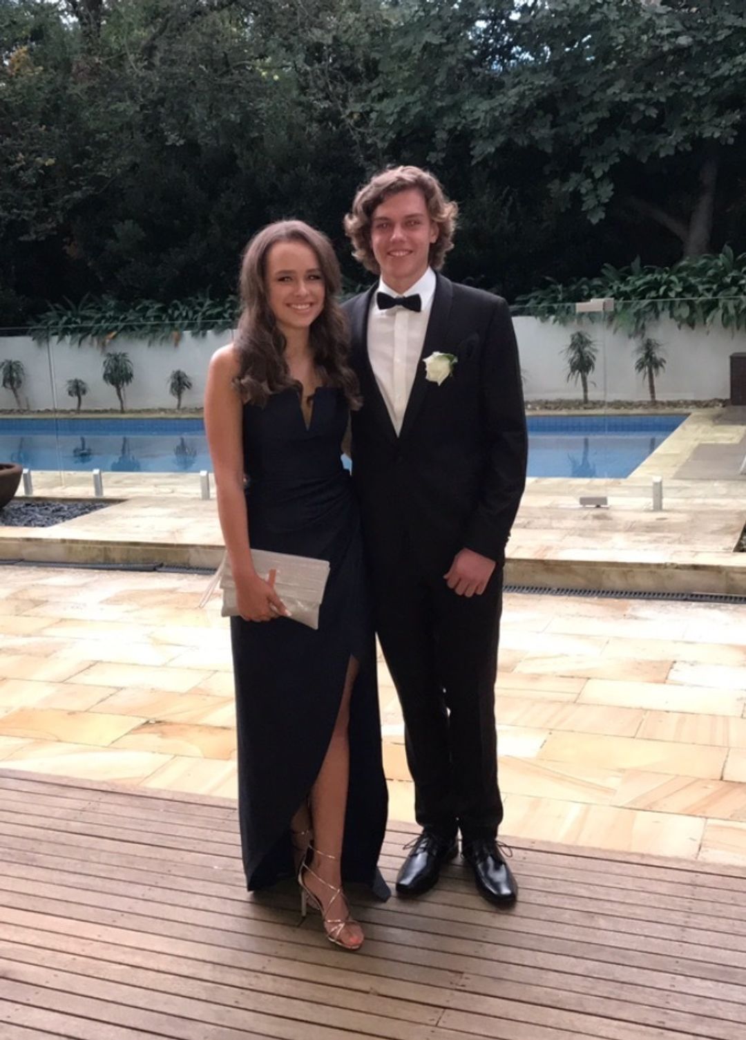 Bianca Spender Cotton Silk Phantasm Dress Ink Size 8 for rent on The Volte - main image