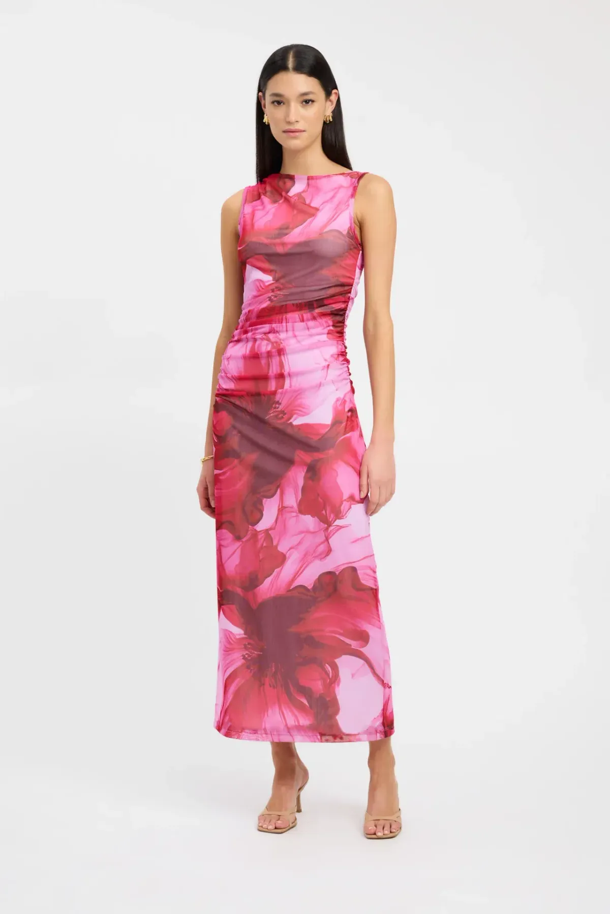 Kookai Rosalia Midi Dress Pink Size 8 - Image 1