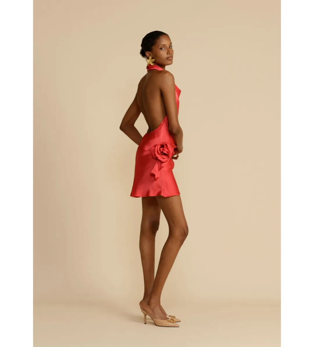 Arcini Ori Rosa Dress Punch Red Size AU 8  for rent on The Volte - main image