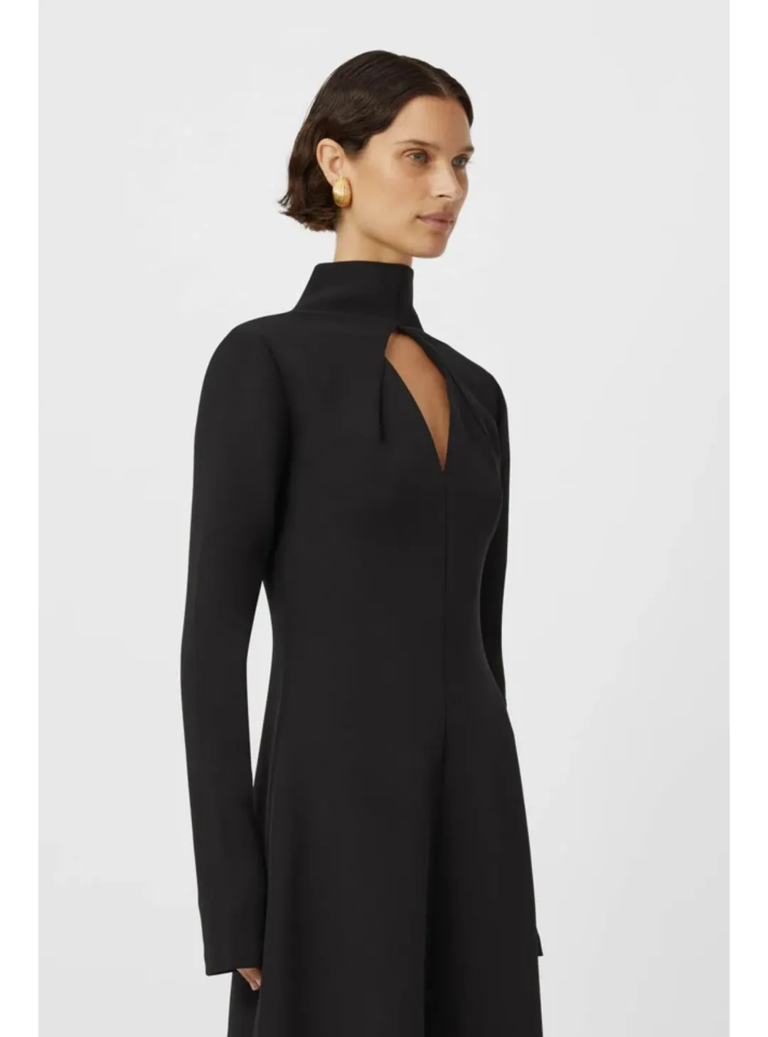 Camilla and Marc Tenera Cocoon Maxi Dress in Black Size AU 8  for rent on The Volte - main image