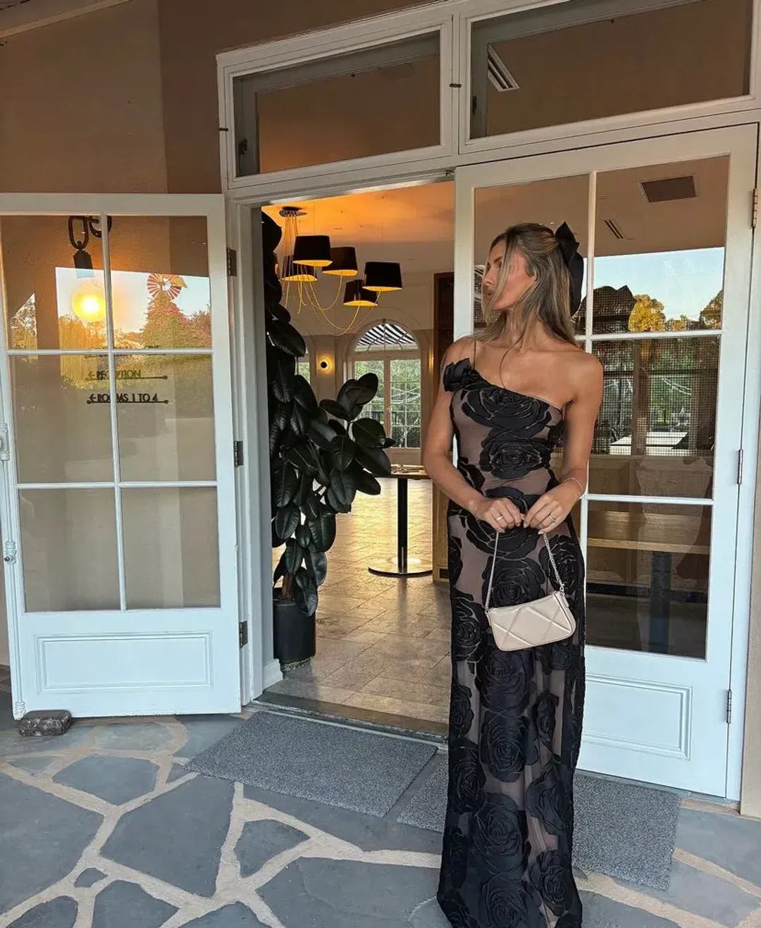 Arcina Ori Marcella Dress Black Size XS / AU 6 for rent on The Volte - main image