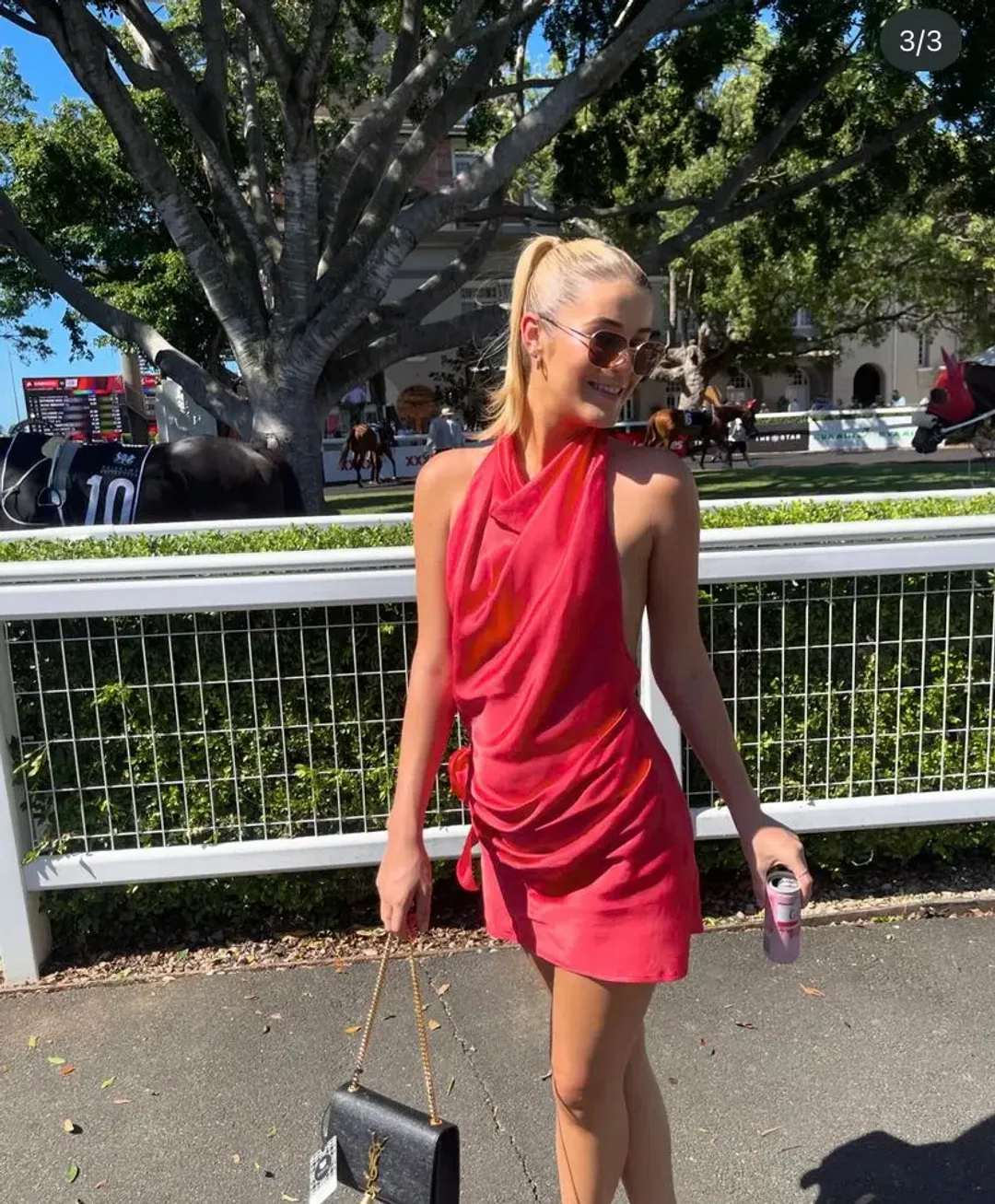 Arcina Ori Rosa Mini Dress Punch Red Size XS / AU 6 for rent on The Volte - main image