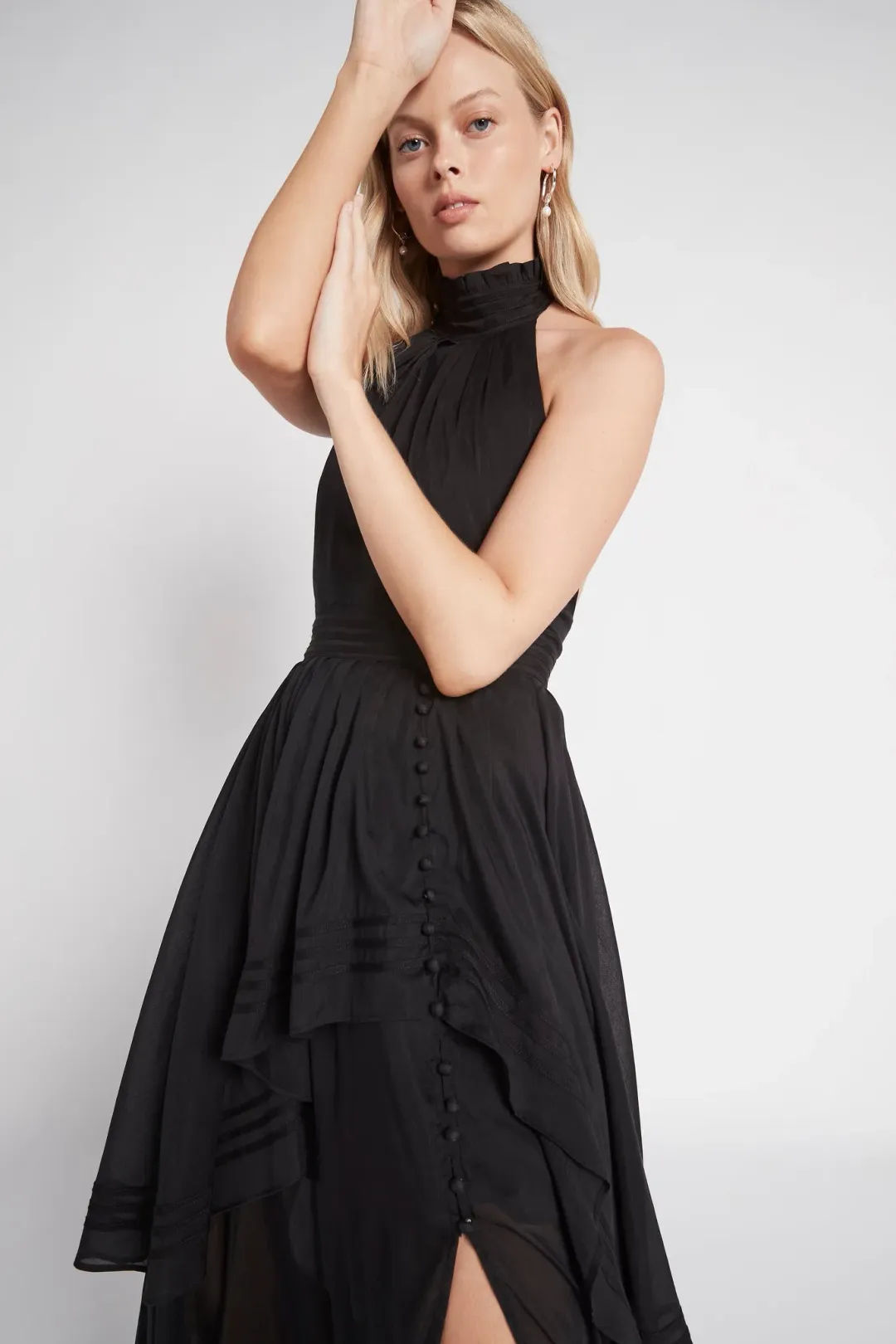 Aje Bungalow Sienna Dress Black Size 4  for rent on The Volte - main image