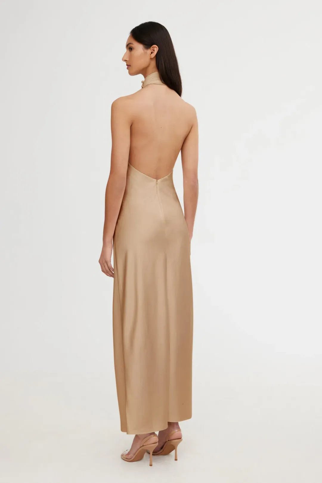 Significant Other Darcy Backless Dress Sand Size 8 for rent on The Volte - main image