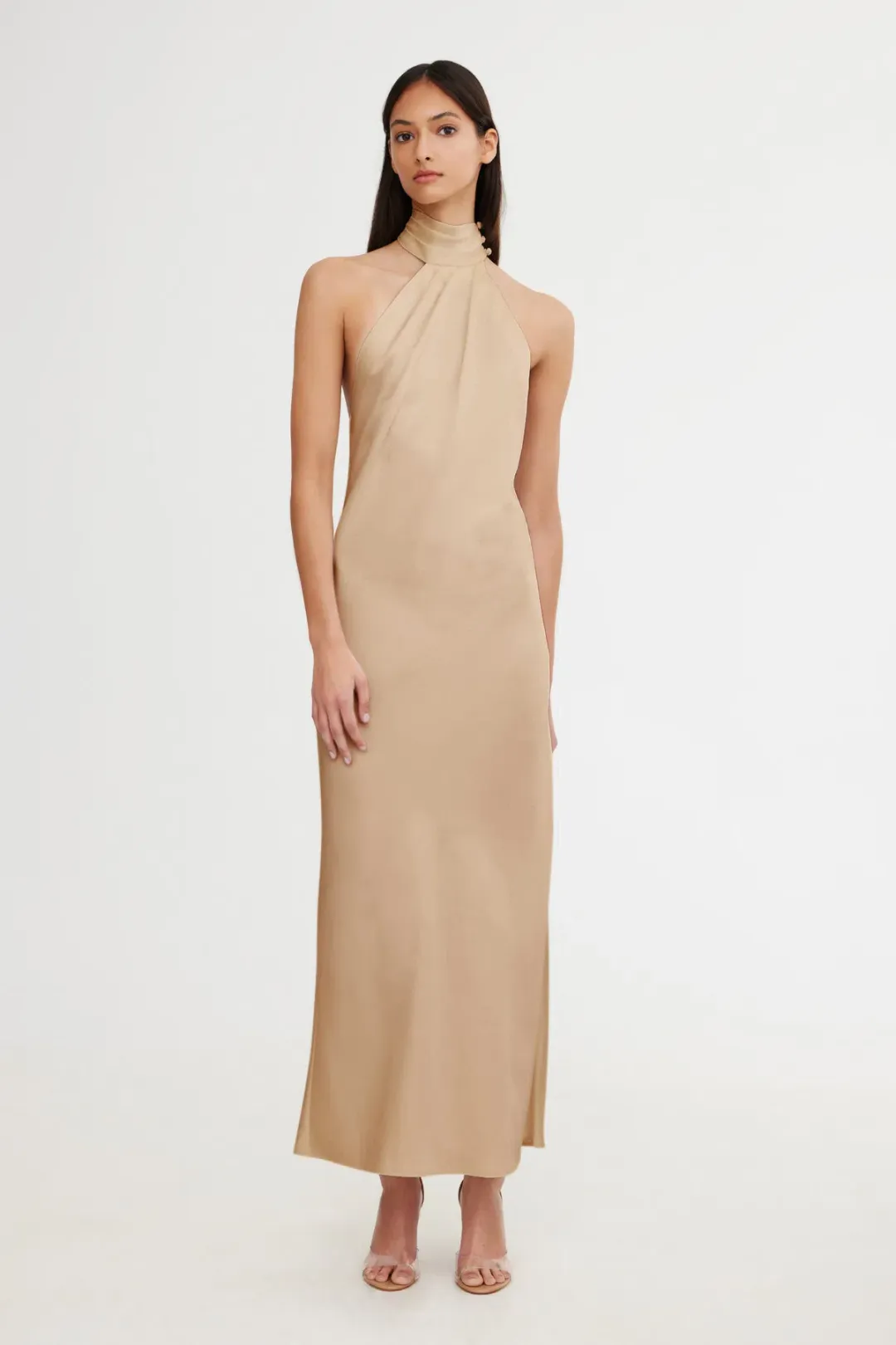 Significant Other Darcy Backless Dress Sand Size 8 for rent on The Volte - main image