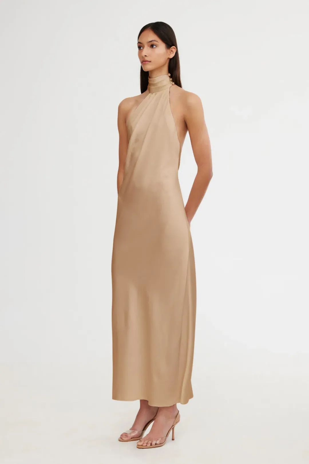 Significant Other Darcy Backless Dress Sand Size 8 for rent on The Volte - main image