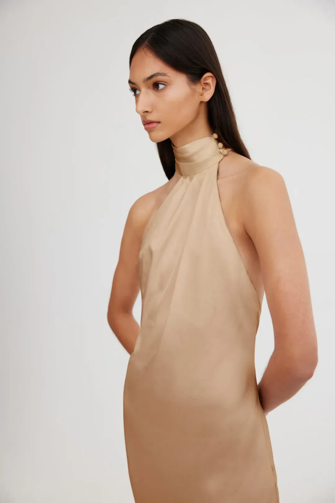 Significant Other Darcy Backless Dress Sand Size 8 for rent on The Volte - main image