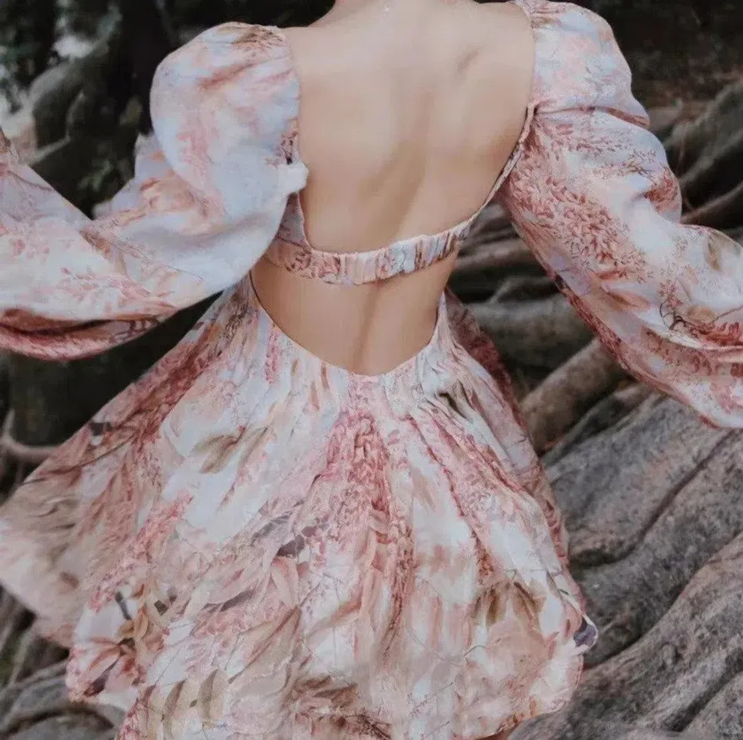 Zimmermann Botanica Bralette Mini Dress  Milettia Floral Size 1 / AU 10 for rent on The Volte - main image