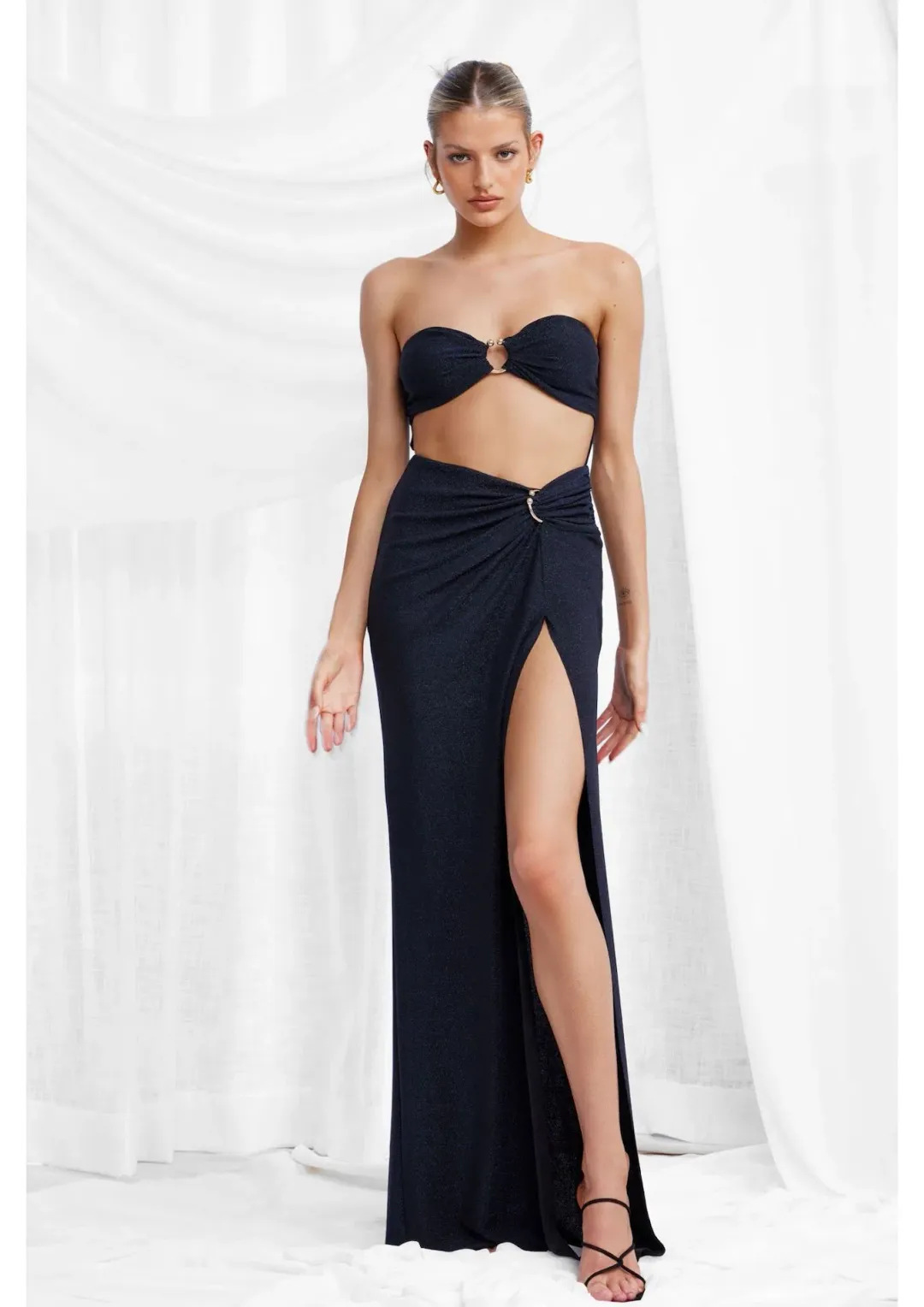 Lexi The Flavia Dress Midnight Size 10  for rent on The Volte - main image