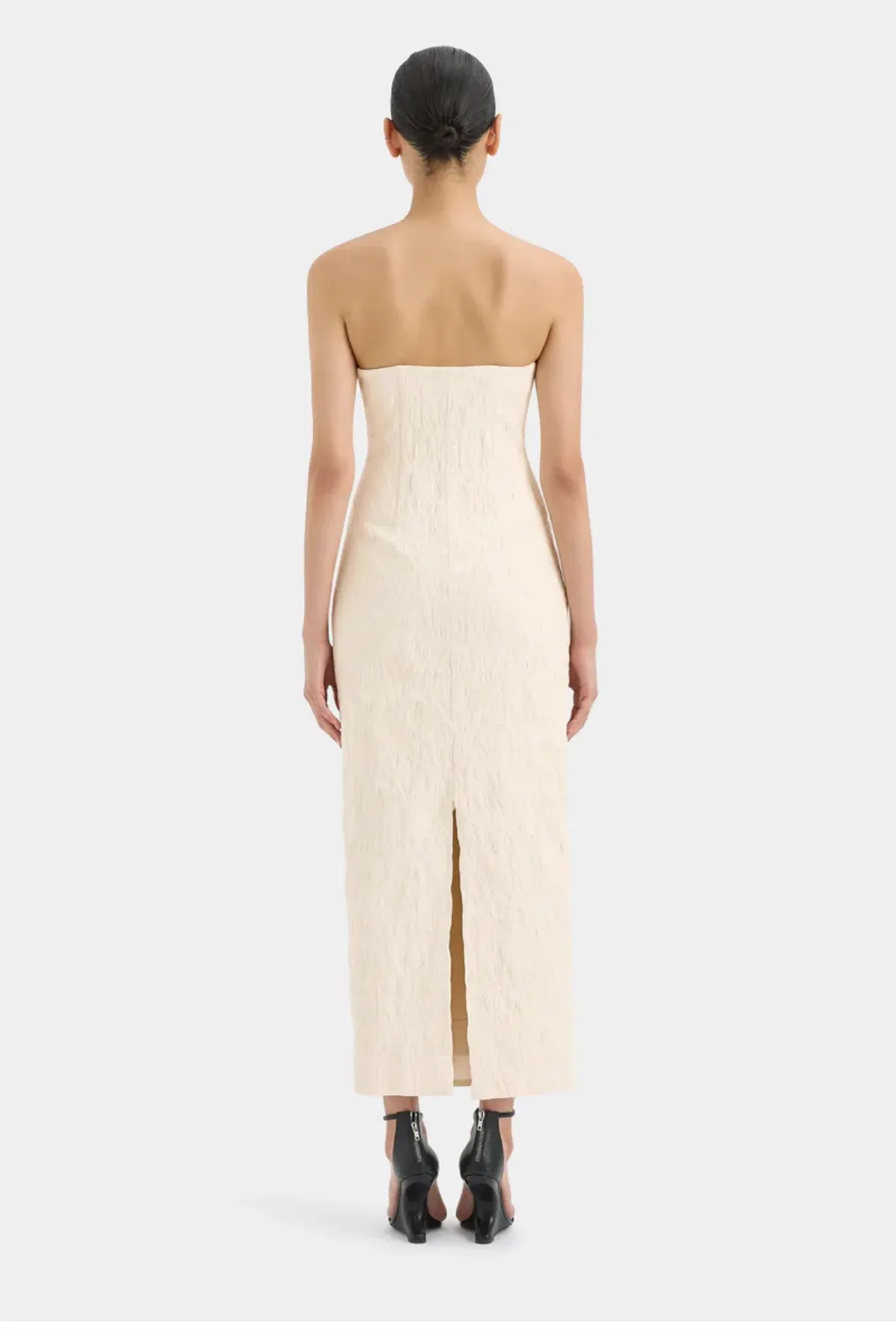 Sir The Label Etienne Column Gown Cloud Jacquard Size 0 / AU 6 - Image 2