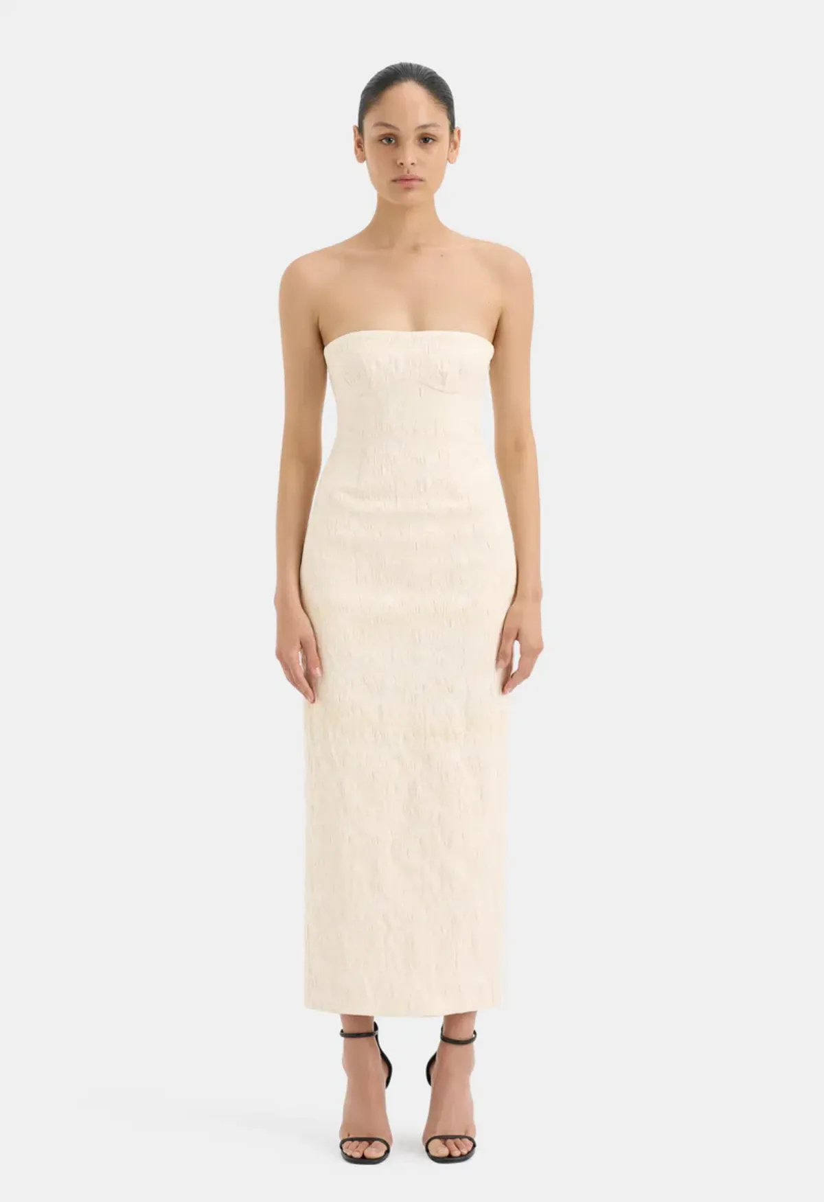 Sir The Label Etienne Column Gown Cloud Jacquard Size 0 / AU 6 - Image 1