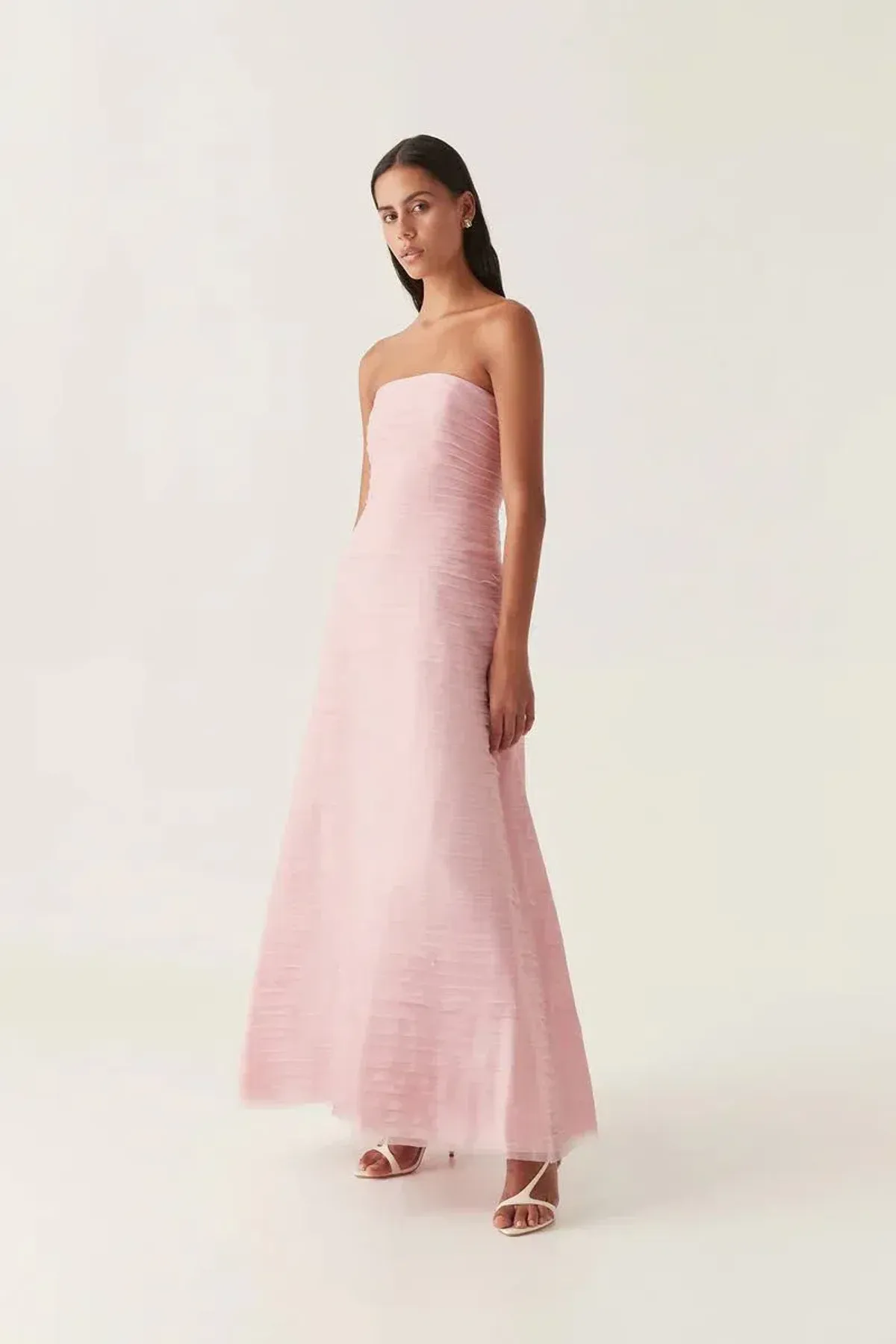 Aje Soundscape Maxi Dress Chalk Pink Size 8 - Image 2